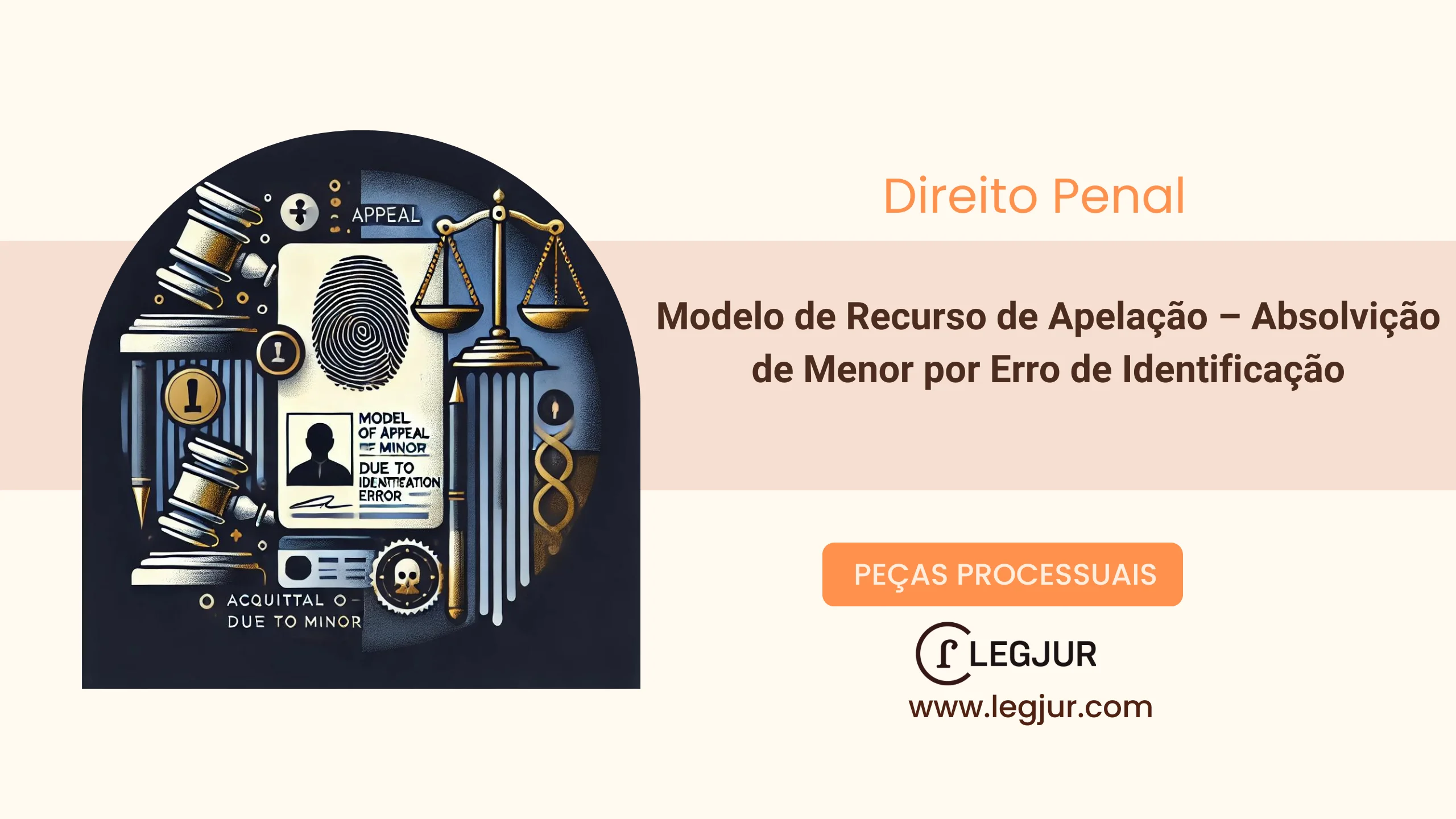 Modelo de Recurso de Apelação contra Medida Socioeducativa de Internação aplicada ao menor D. W. A. de L. por suposto ato infracional de porte ilegal de arma de fogo