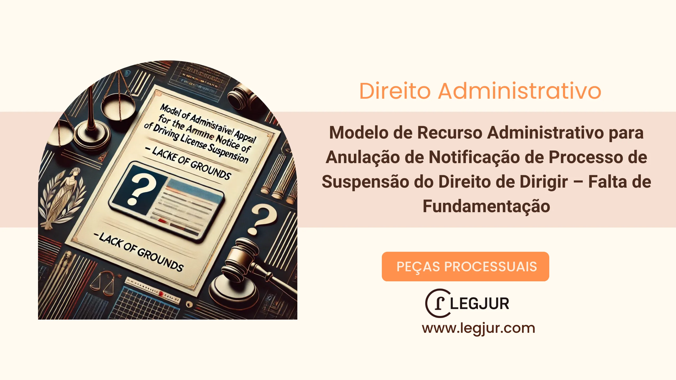 Modelo de Recurso Administrativo para Anulação de Notificação de Suspensão do Direito de Dirigir