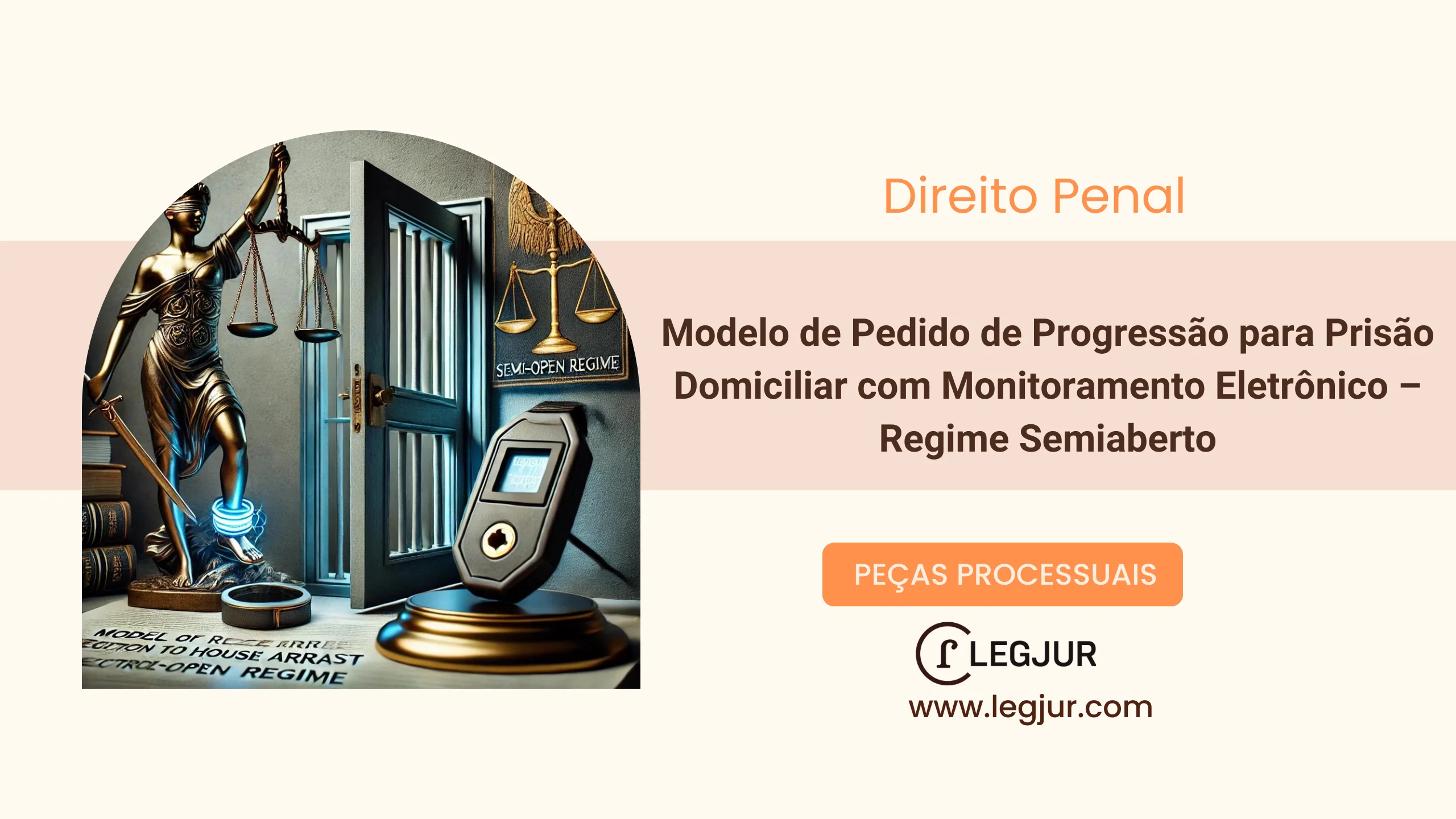 Modelo de Pedido de Prisão Domiciliar com Monitoramento Eletrônico para Reeducando em Regime Semiaberto com Base na Lei de Execução Penal