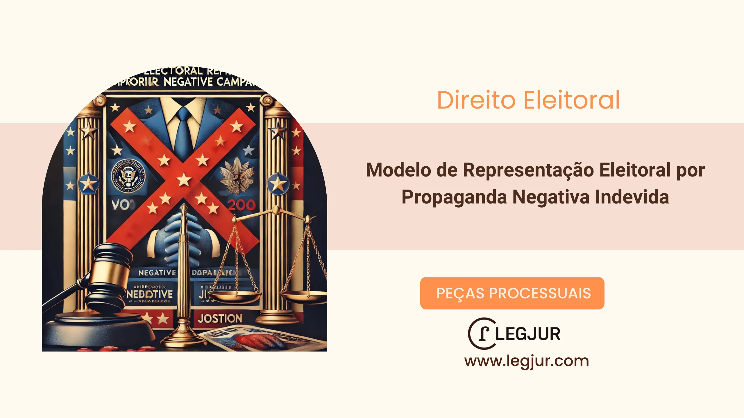 Modelo de Representação Eleitoral por Propaganda Negativa com Pedido de Liminar e Multa Contra Representado por Ofensas e Fatos Inverídicos