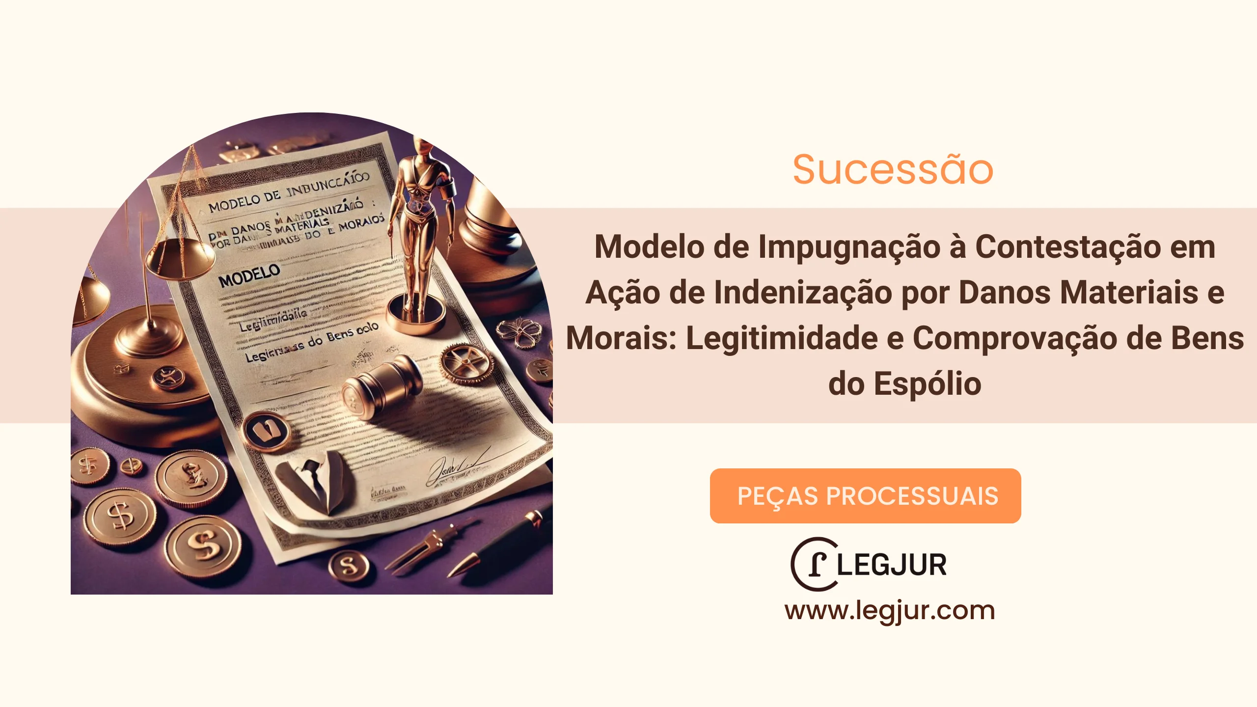 Modelo de Impugnação à Contestação em Ação de Indenização por Danos Materiais e Morais contra Espólio por Acidente de Trânsito