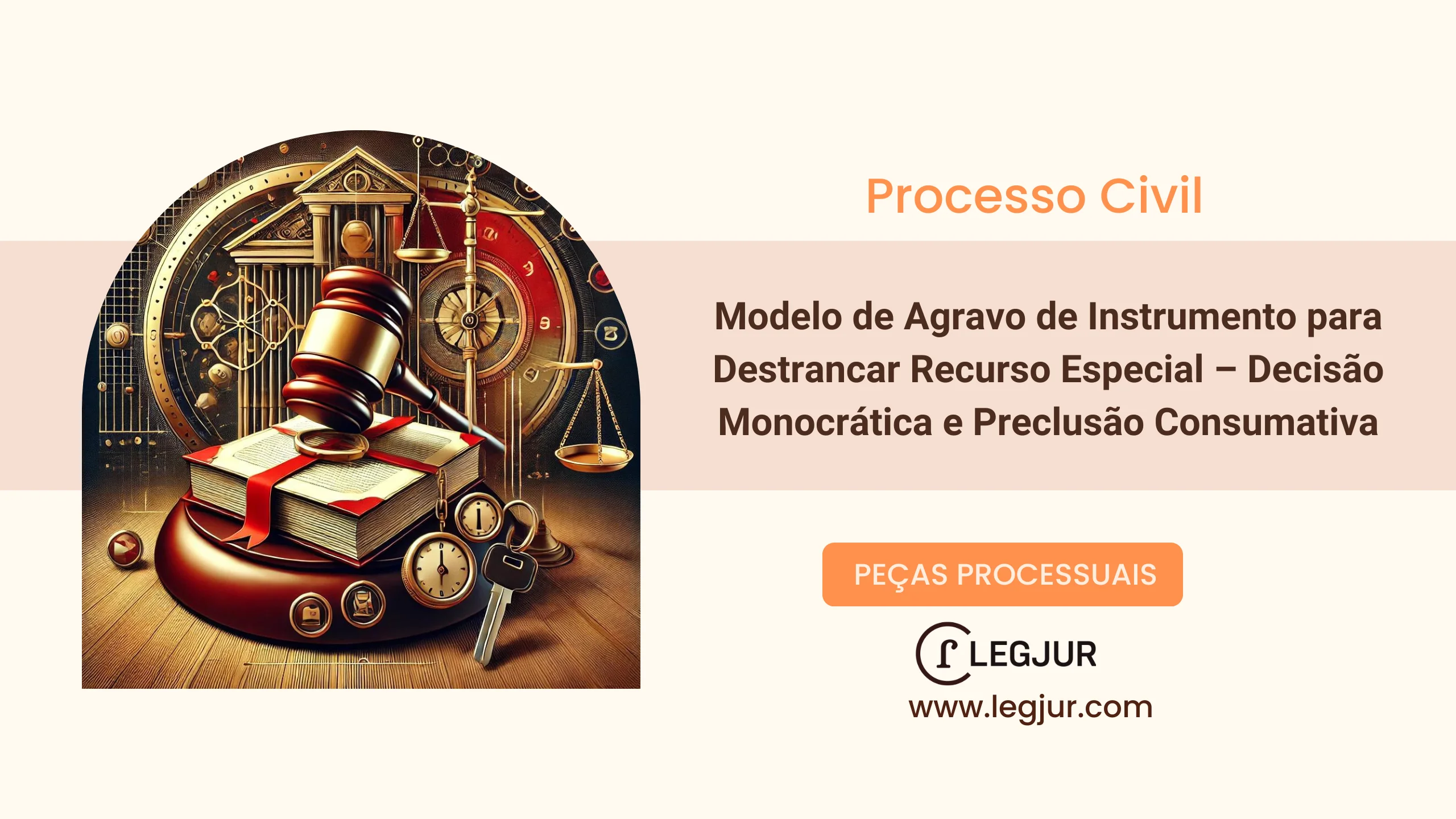 Modelo de Agravo de Instrumento em Recurso Especial contra Decisão Monocrática por Preclusão Consumativa em Ação de Pensão por Morte
