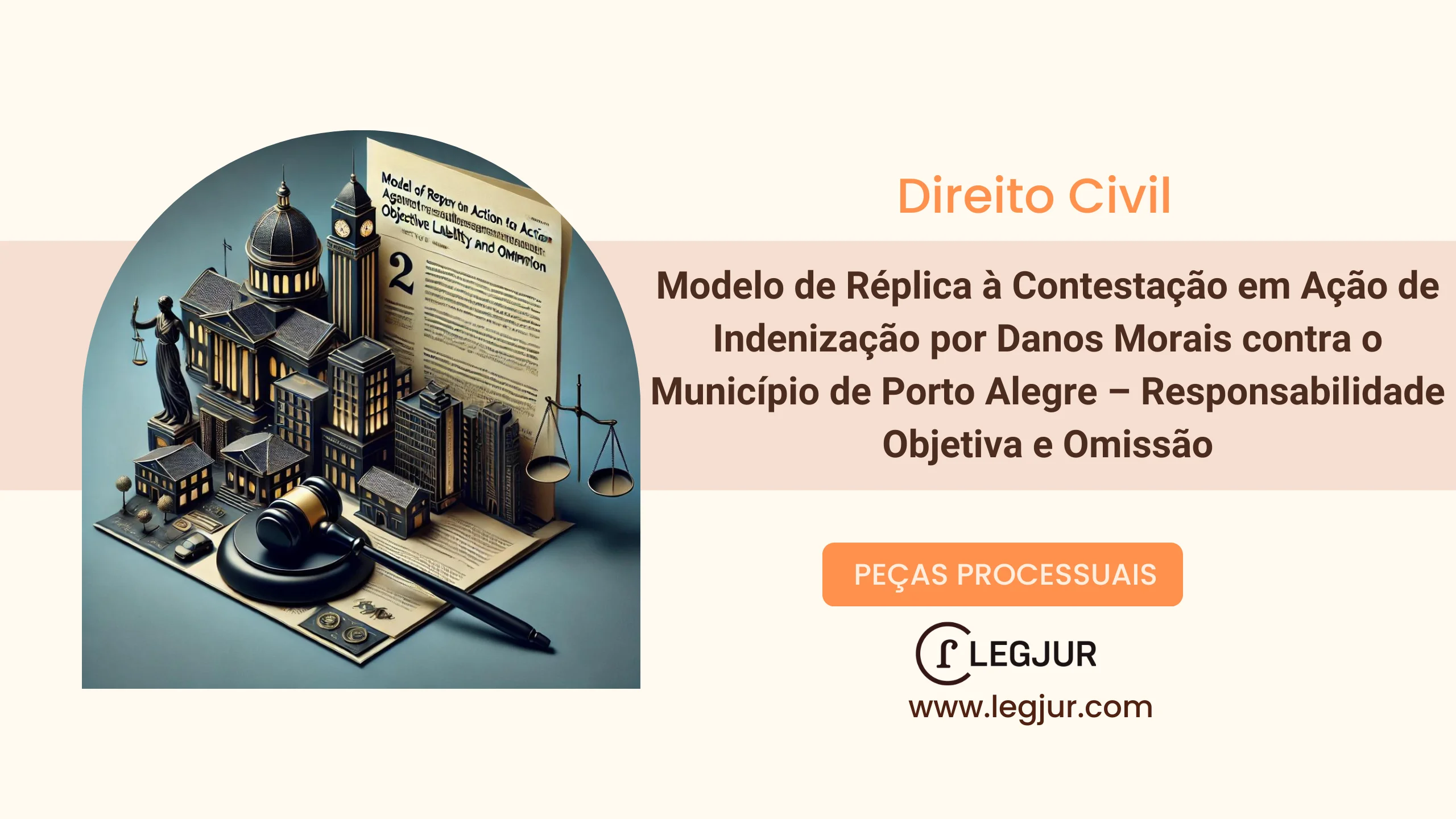 Modelo de Réplica em Ação de Indenização por Danos Morais Contra o Município de Porto Alegre