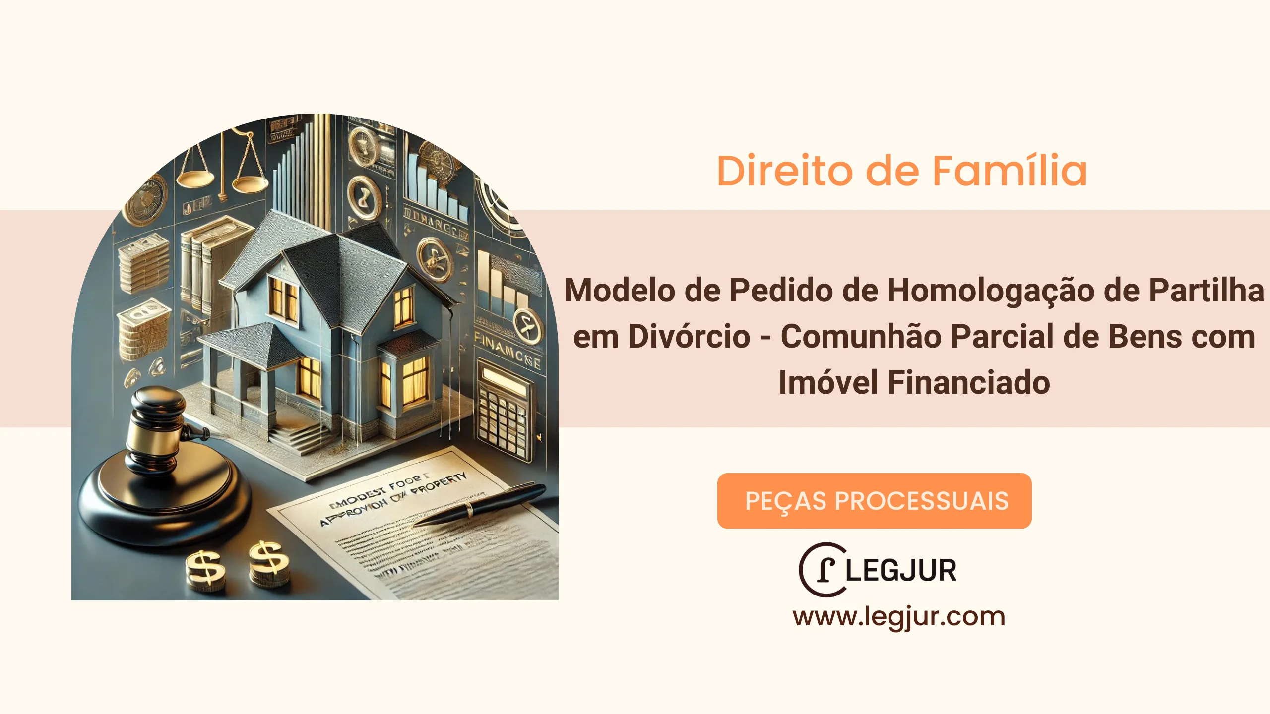 Modelo de Pedido de Homologação de Partilha de Bens em Divórcio Consensual pelo Regime de Comunhão Parcial