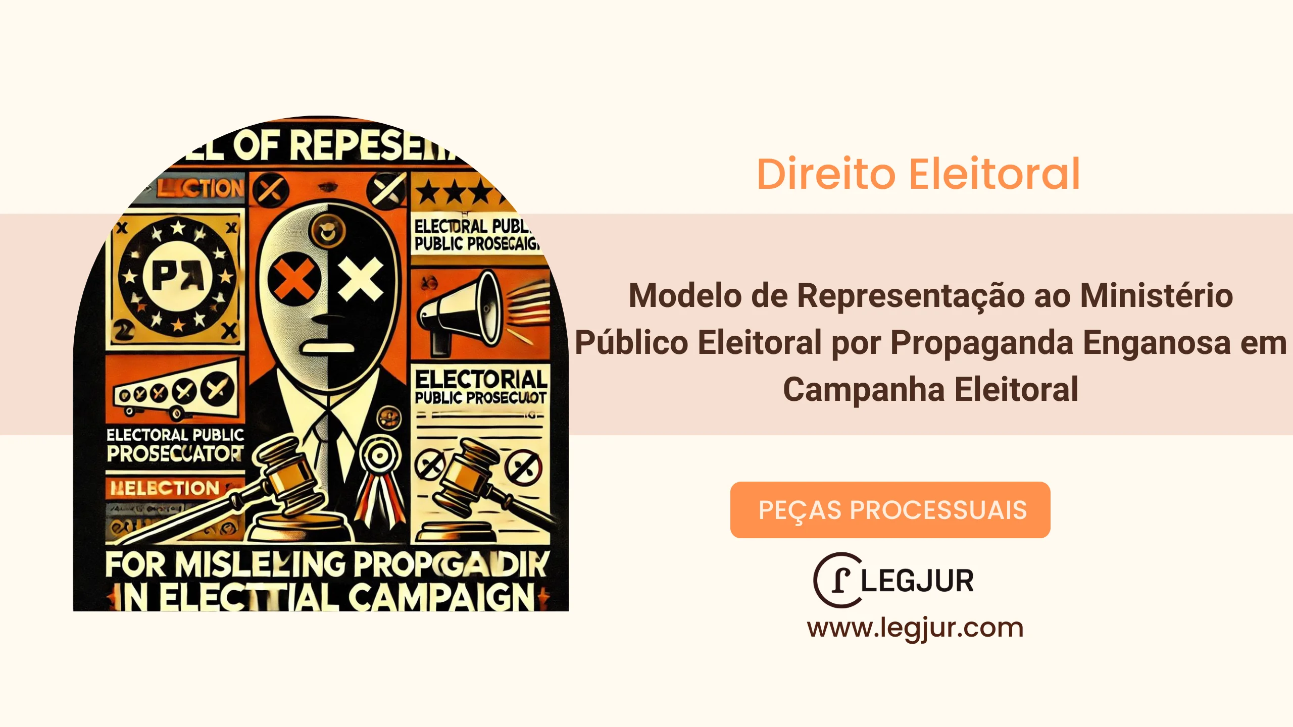 Modelo de Representação Eleitoral ao Ministério Público por Propaganda Enganosa e Abuso de Poder de Candidato a Vereador