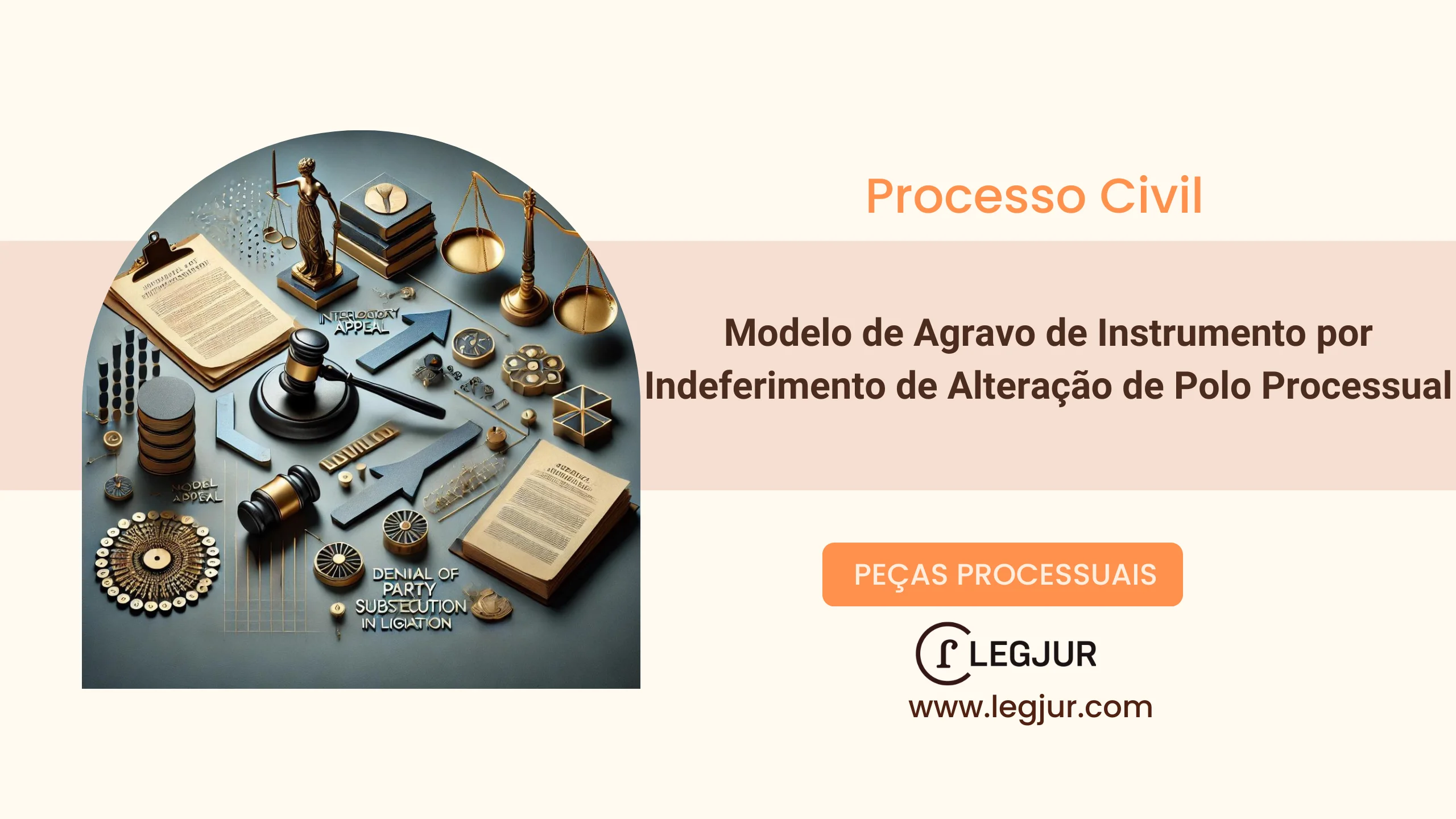Modelo de Agravo de Instrumento contra Decisão Interlocutória que Indeferiu Alteração do Polo Processual