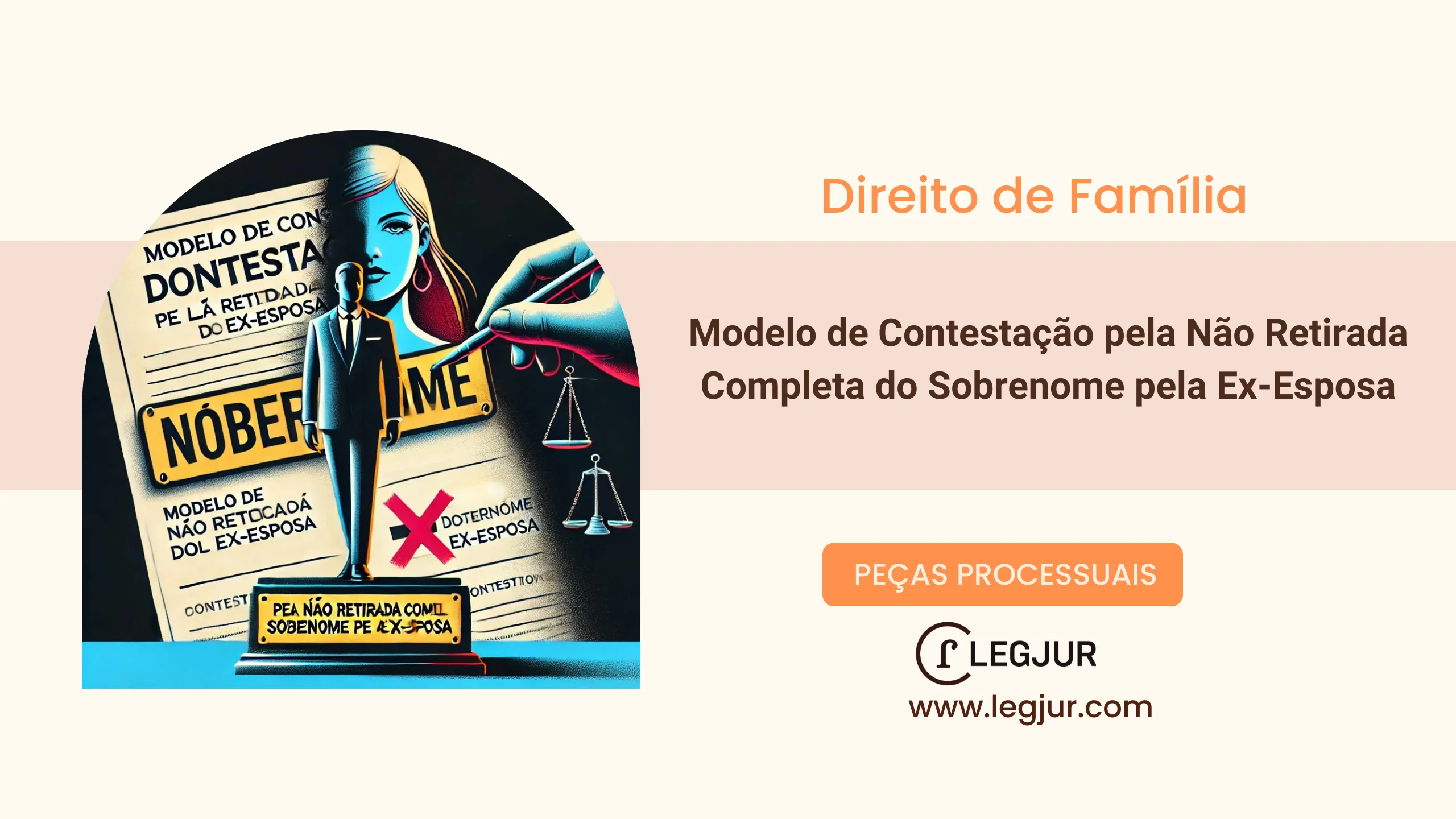 Modelo de Contestação em Ação de Alteração de Nome Pós-Divórcio por Descumprimento de Decisão Judicial