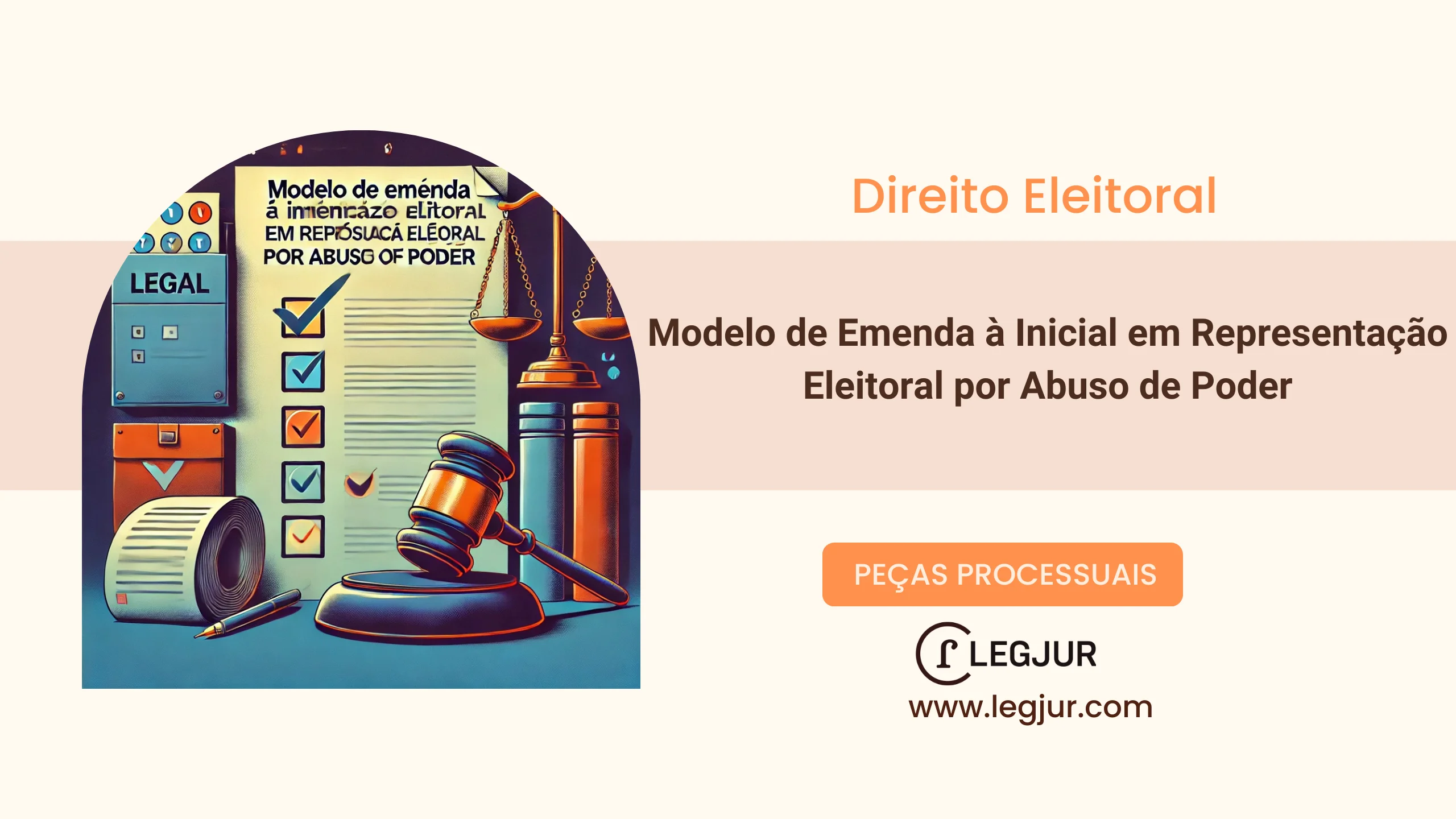 Modelo de Emenda à Petição Inicial em Representação Eleitoral por Abuso de Poder de Autoridade