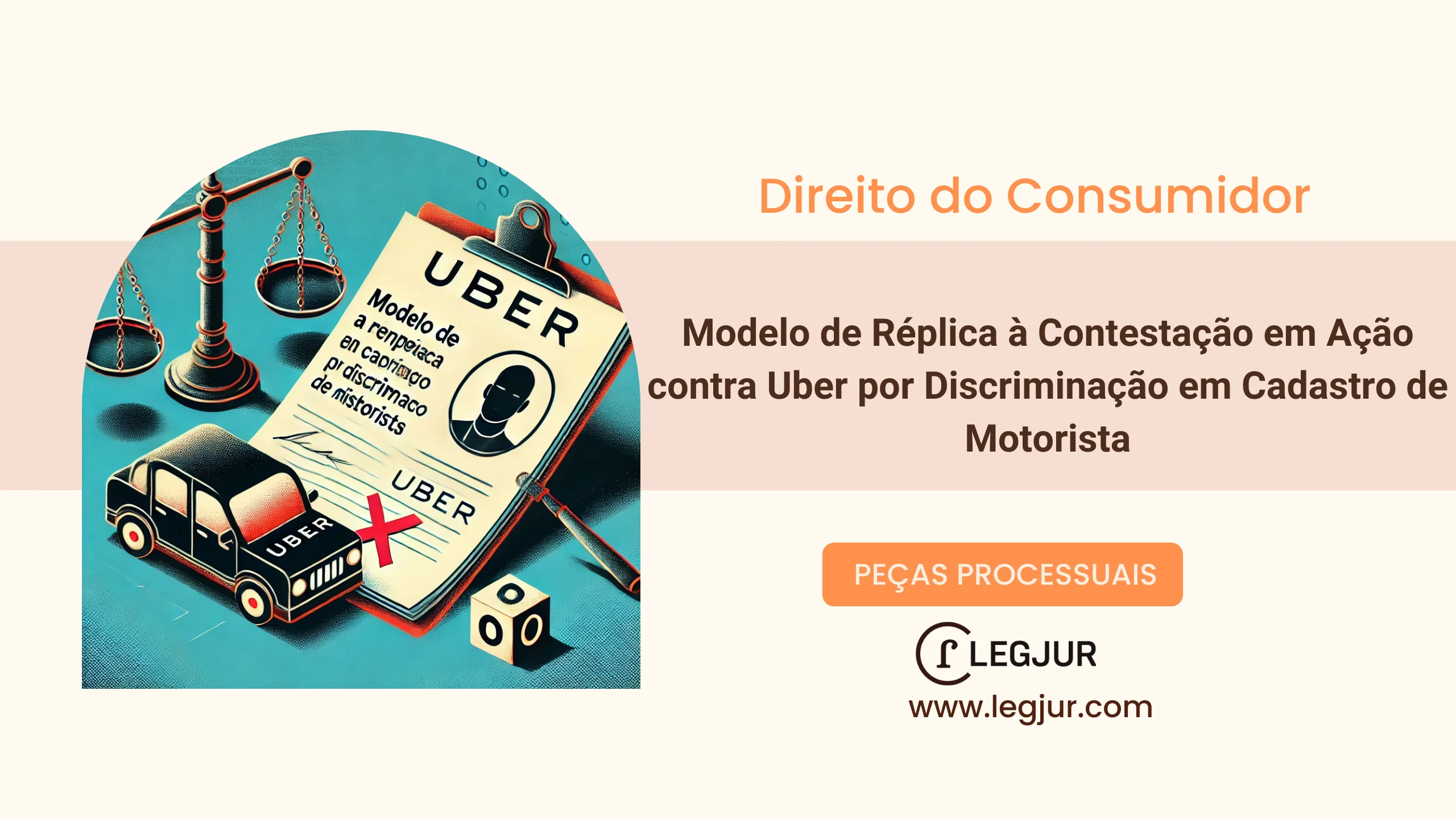 Modelo de Réplica à Contestação em Ação de Obrigação de Fazer c/c Indenização por Danos Morais contra Uber do Brasil Tecnologia LTDA