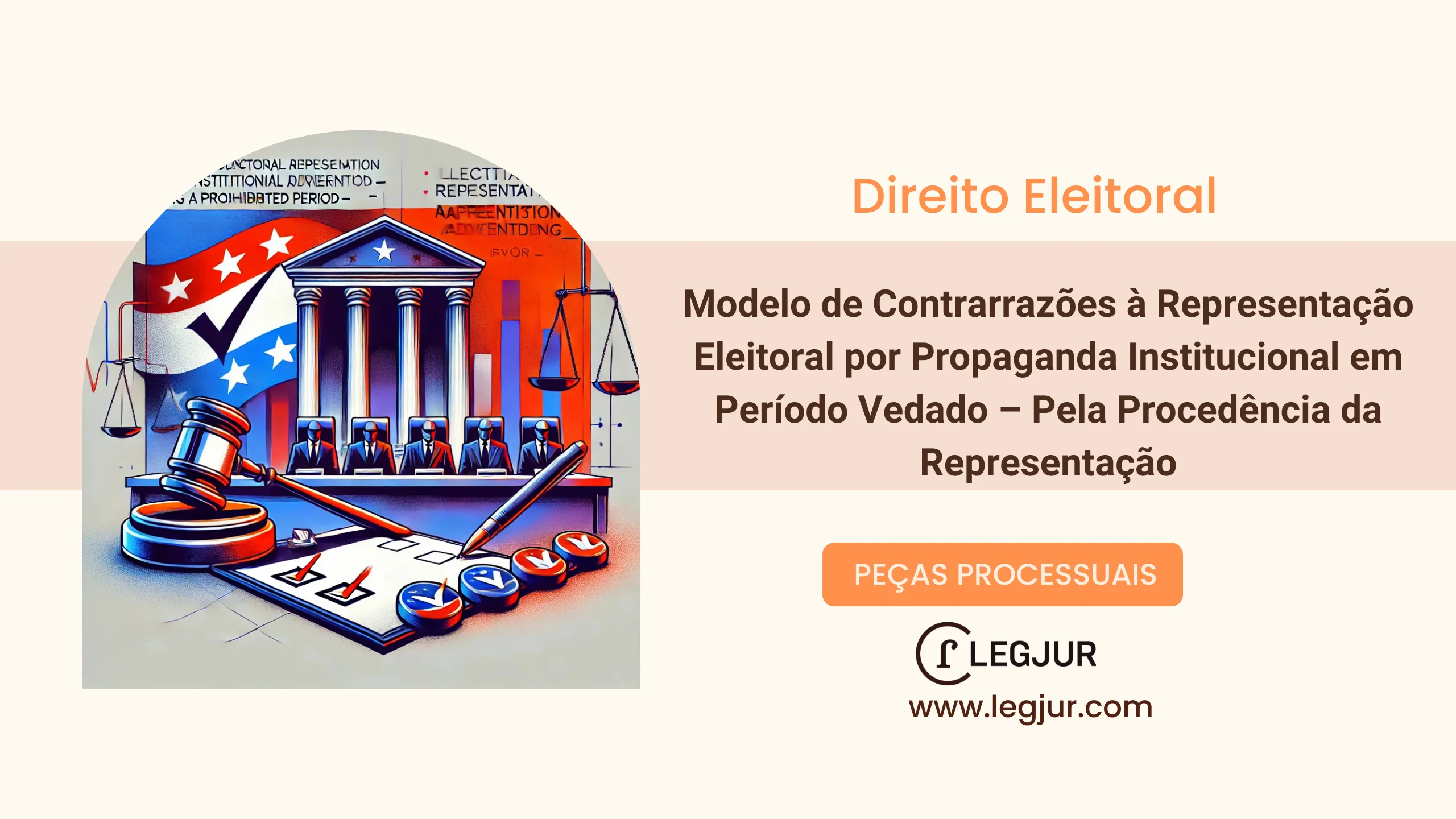 Modelo de Contrarrazões à Representação Eleitoral por Propaganda Institucional em Período Vedado