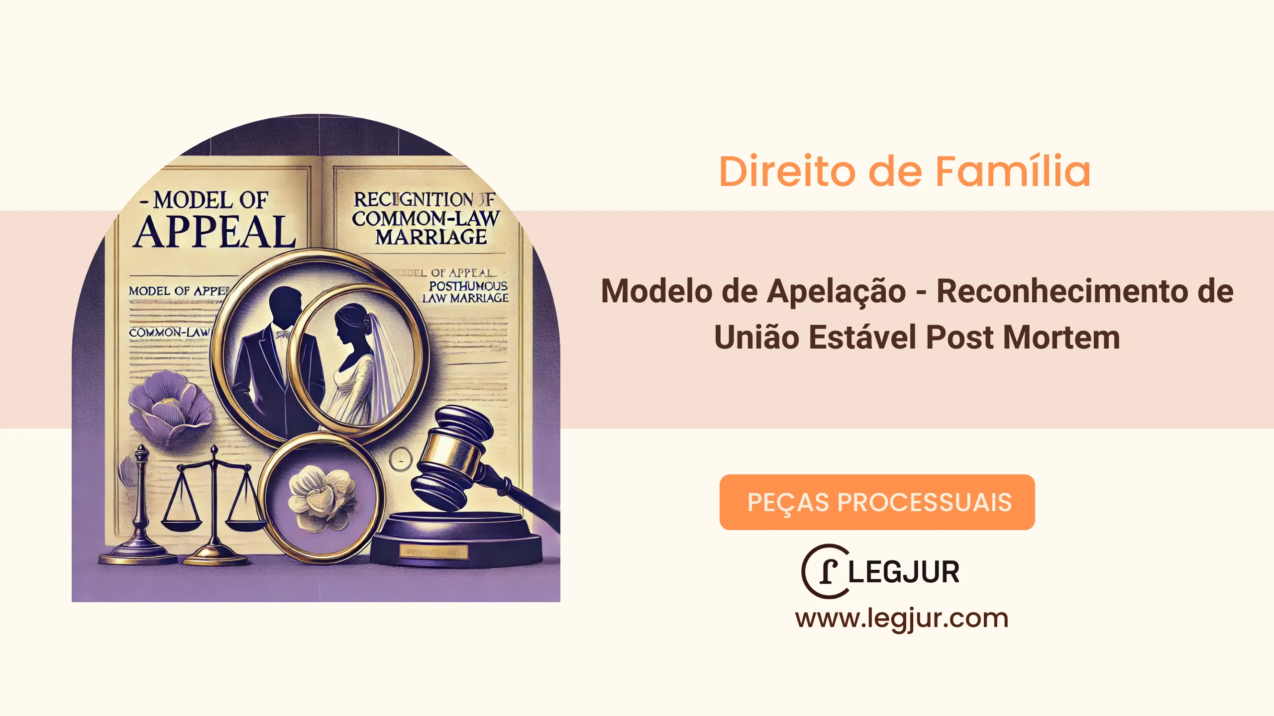 Modelo de Apelação Cível para Reconhecimento de União Estável Post Mortem com Base no Código Civil e Constituição Federal