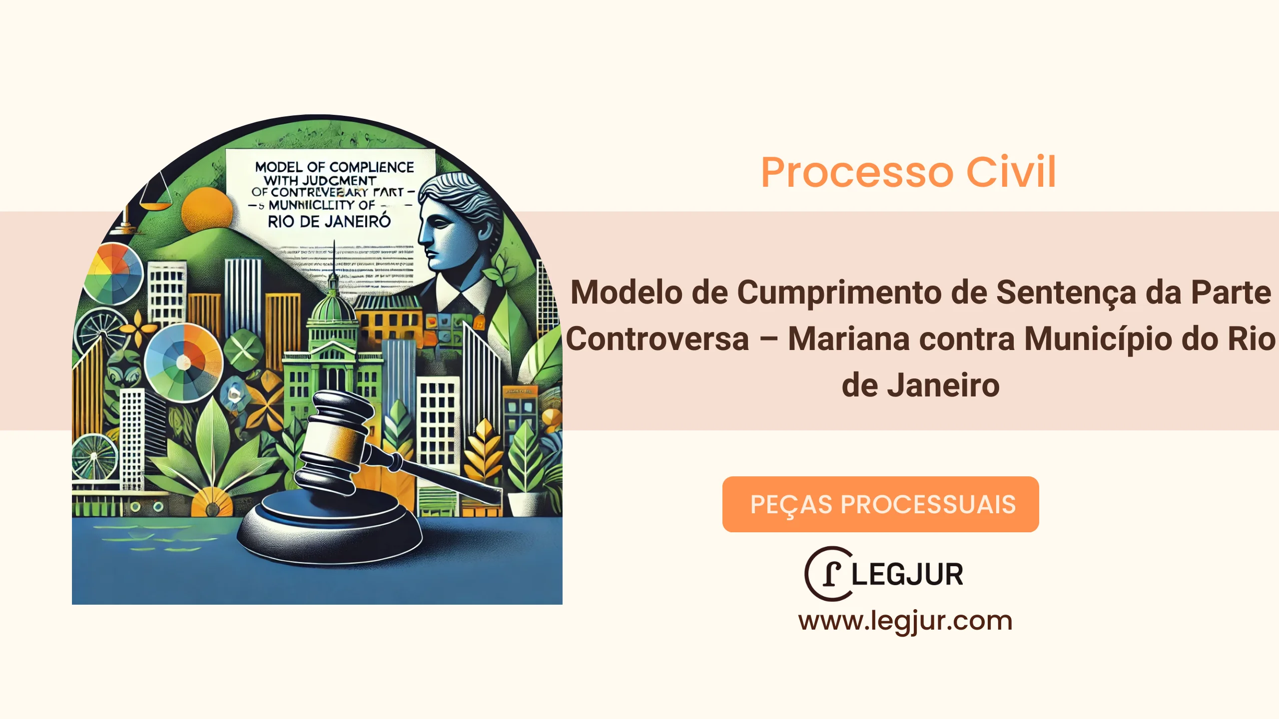 Modelo de Cumprimento de Sentença – Parte Controversa: Execução de Crédito Remanescente entre Servidora Pública e Município do Rio de Janeiro