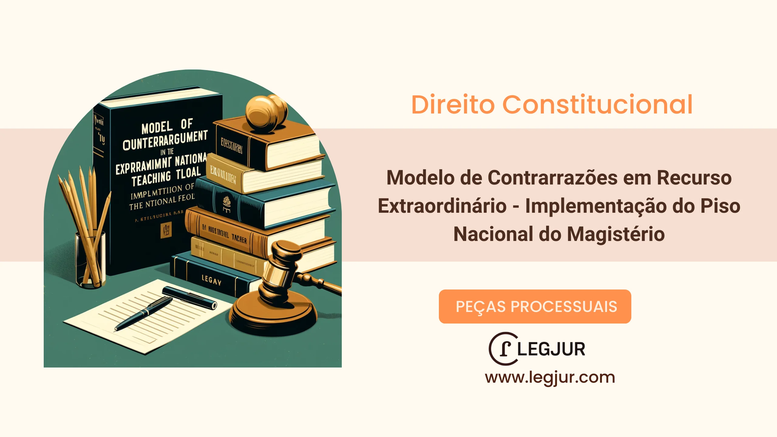 Modelo de Contrarrazões em Recurso Extraordinário no STF para Implementação do Piso Salarial do Magistério