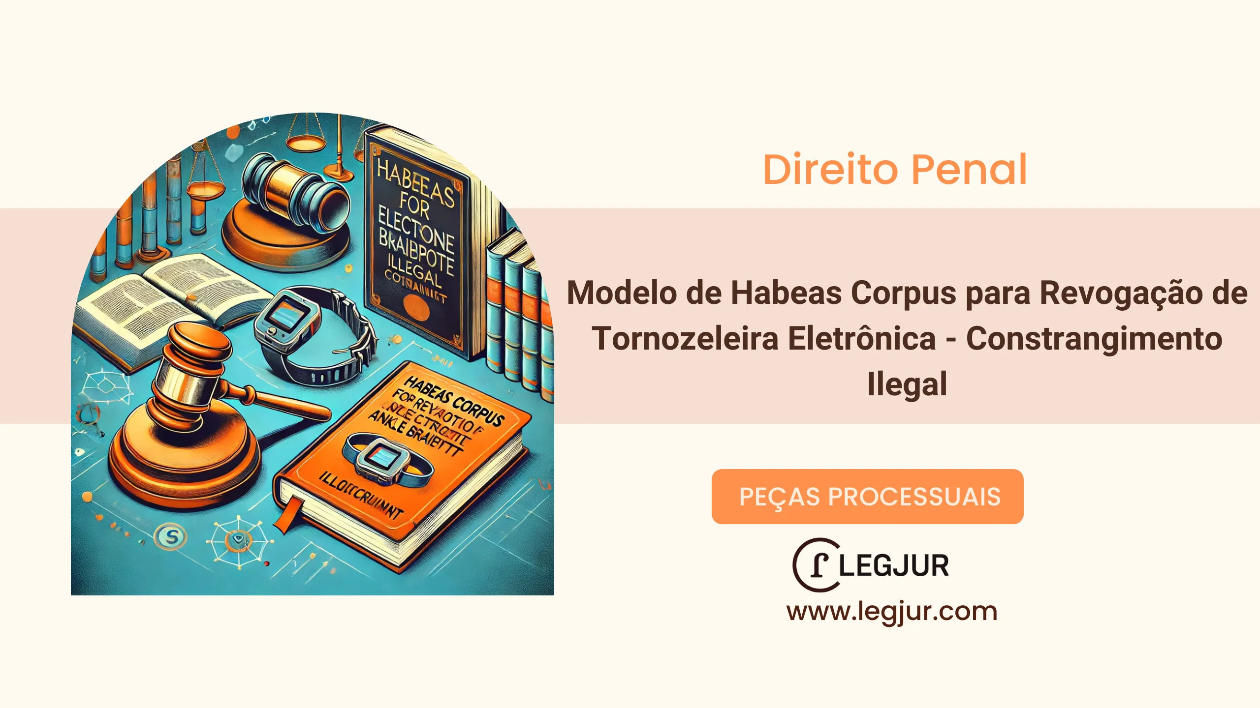 Modelo de Habeas Corpus com Pedido de Liminar para Revogação de Monitoramento Eletrônico por Excesso de Prazo e Ausência de Fundamentação Idônea