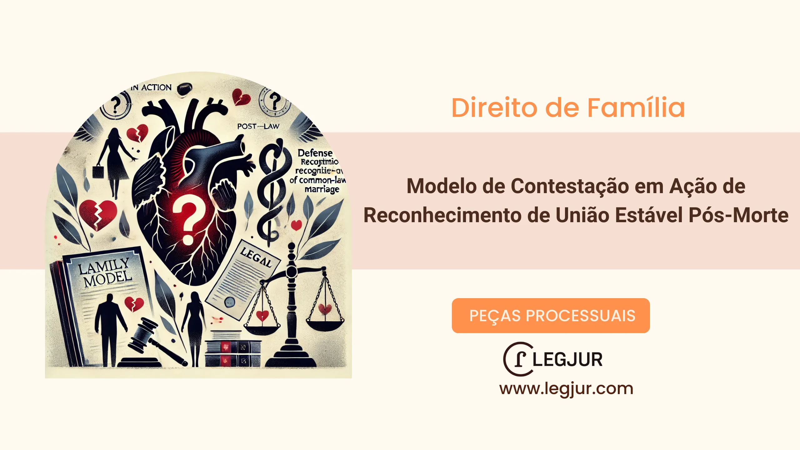 Modelo de Contestação com Reconhecimento de União Estável Post Mortem e Observância de Direitos Sucessórios