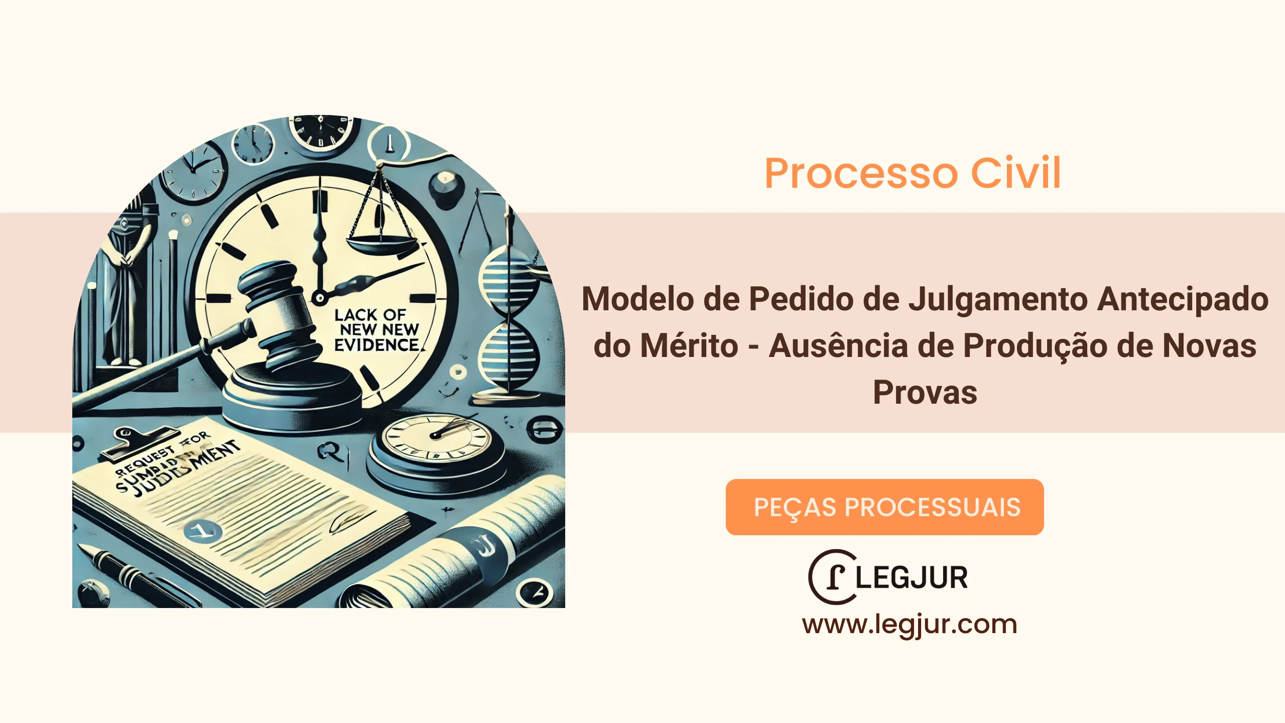 Modelo de Manifestação sobre Produção de Provas com Pedido de Julgamento Antecipado do Mérito em Ação Cível