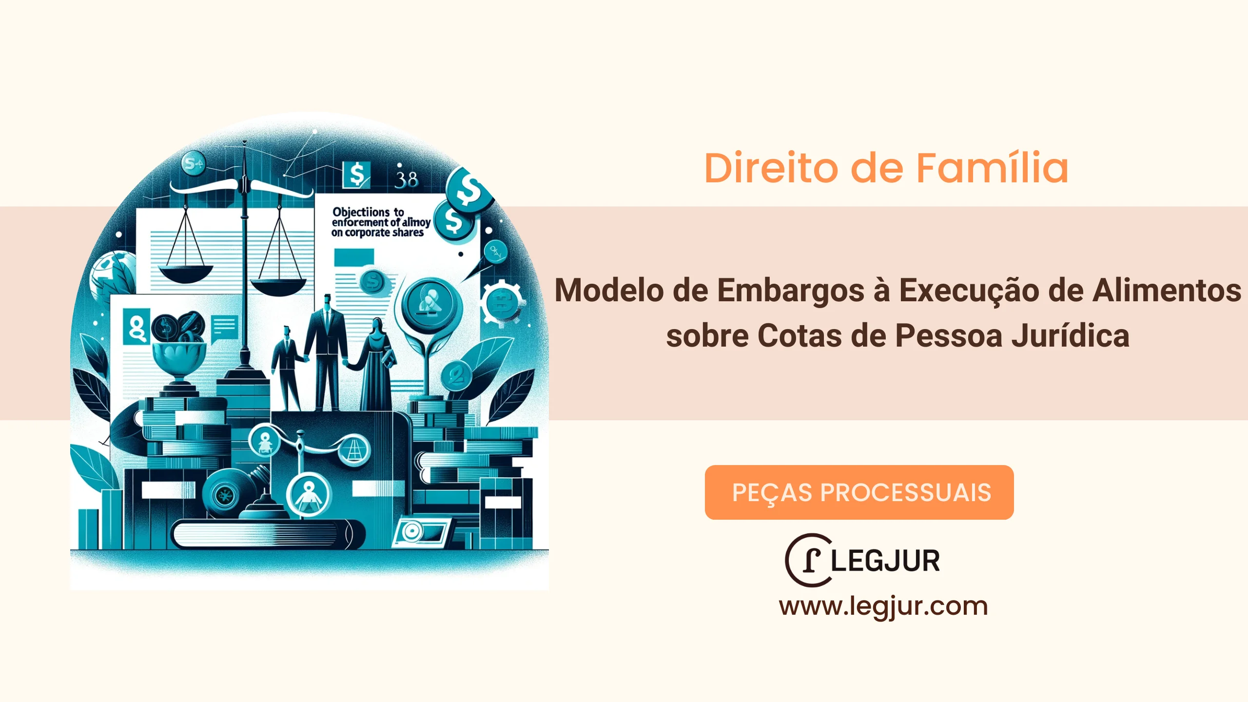 Modelo de Embargos à Execução por Prescrição e Nulidade de Citação em Execução de Alimentos com Penhora Indevida de Cotas Sociais