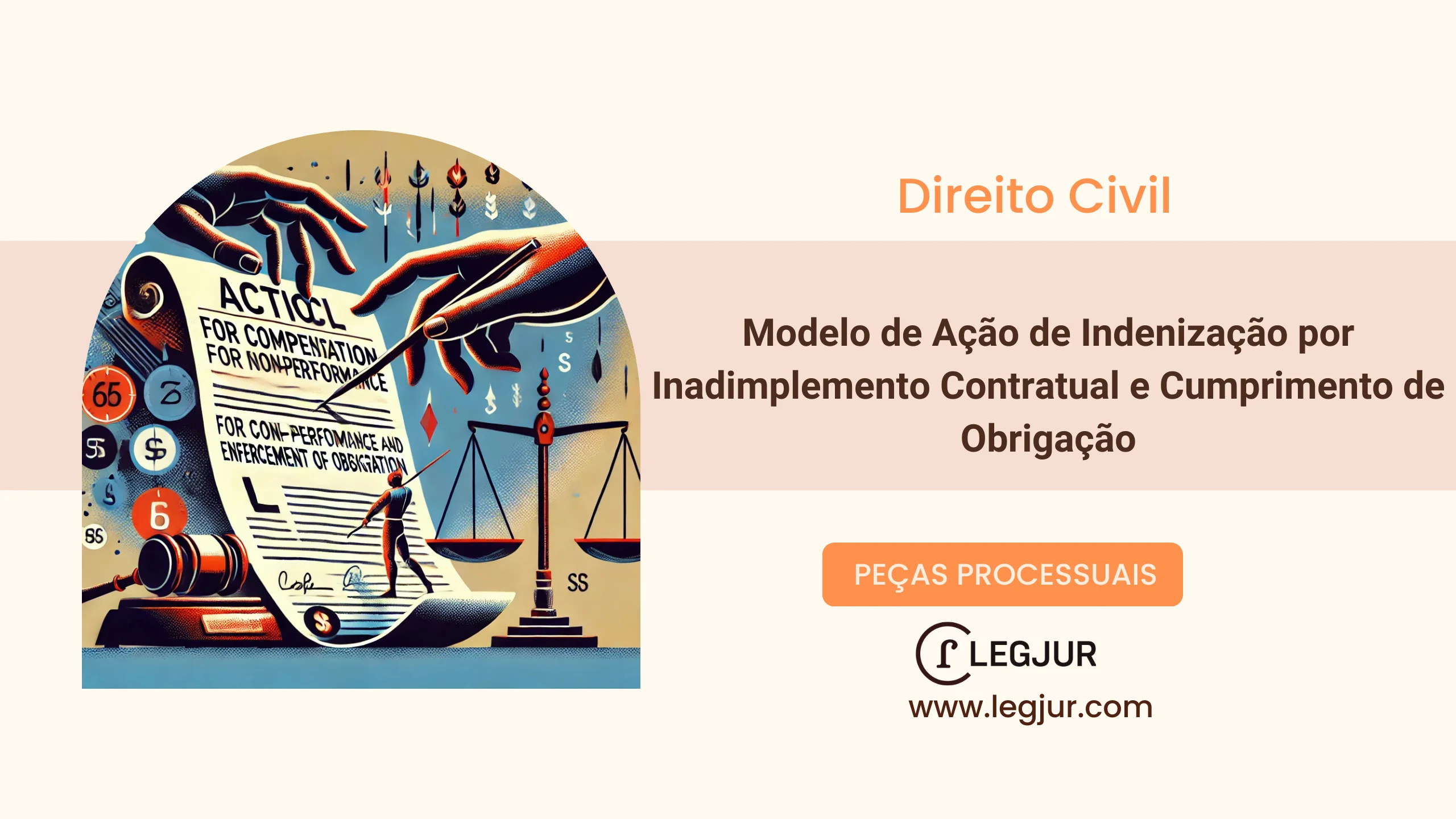 Modelo de Petição Inicial de Ação de Cobrança de Indenização por Inadimplemento Contratual contra Construtora por Atraso na Entrega de Imóvel