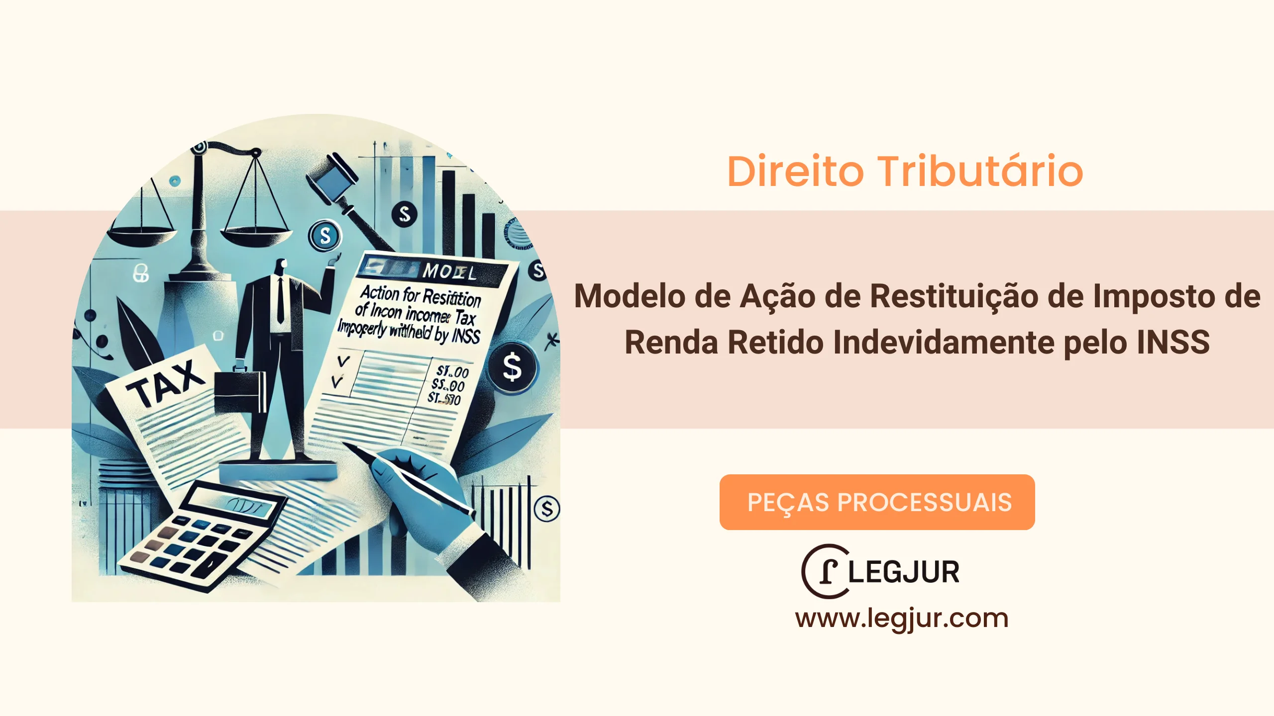 Modelo de Ação Declaratória de Inexigibilidade de Tributo com Repetição de Indébito e Pedido de Tutela de Evidência contra o INSS