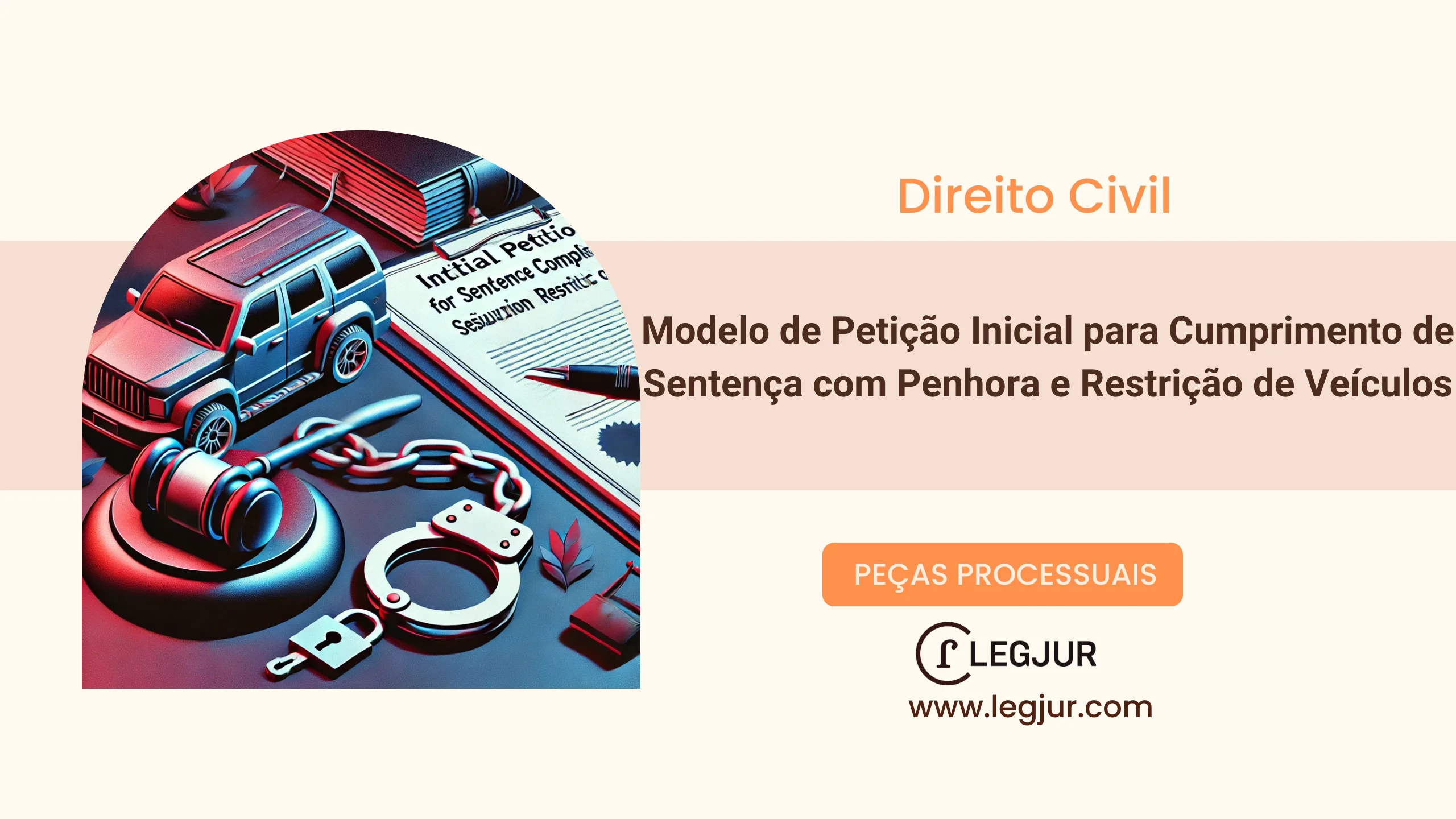 Modelo de Requerimento de Cumprimento de Sentença com Pedido de Restrição de Transferência e Busca e Apreensão de Veículos Penhorados em Execução Cível