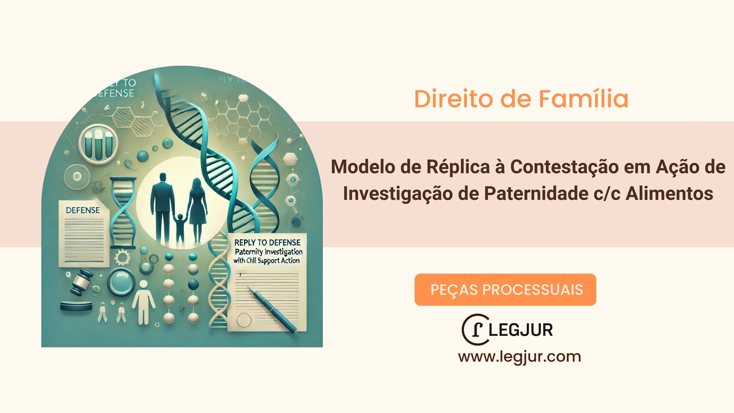 Modelo de Réplica à Contestação em Ação de Investigação de Paternidade com Pedido de Alimentos: Impugnação de Renda, Pedido de Quebra de Sigilo Fiscal e Bancário e Fixação Proporcional de Pensão Alimentícia