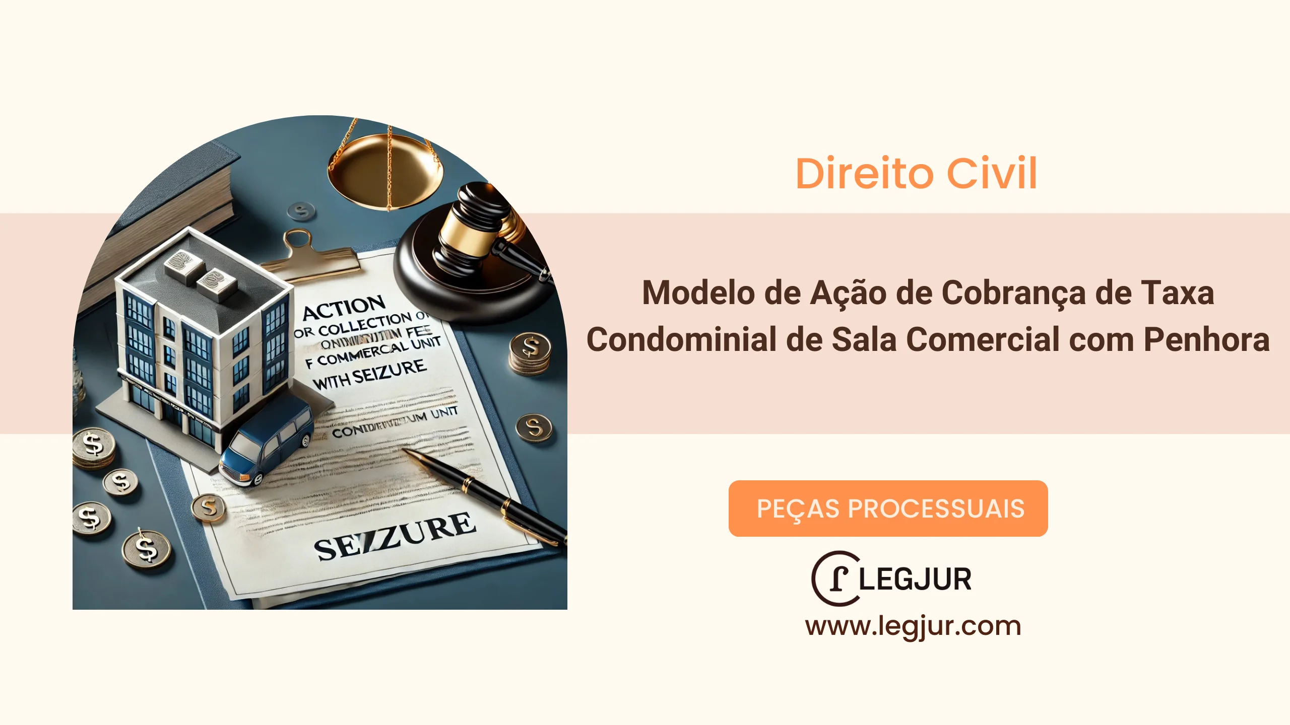 Modelo de Ação de Cobrança de Taxa Condominial com Pedido de Penhora, Imissão na Posse e Inclusão de Credor Fiduciário (CEF) no Polo Passivo em Unidade Comercial Alienada Fiduciariamente