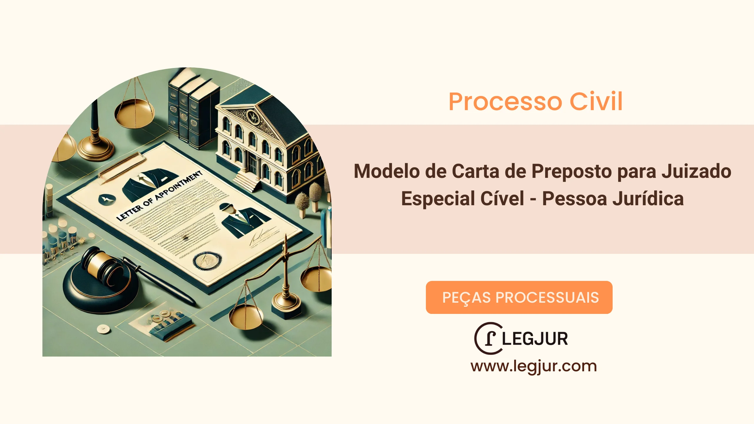 Modelo de Carta de Preposição para Representação de Pessoa Jurídica em Juizado Especial Cível com Pedido de Gratuidade e Fundamentação Jurídica (Lei 9.099/95 e CPC/2015)