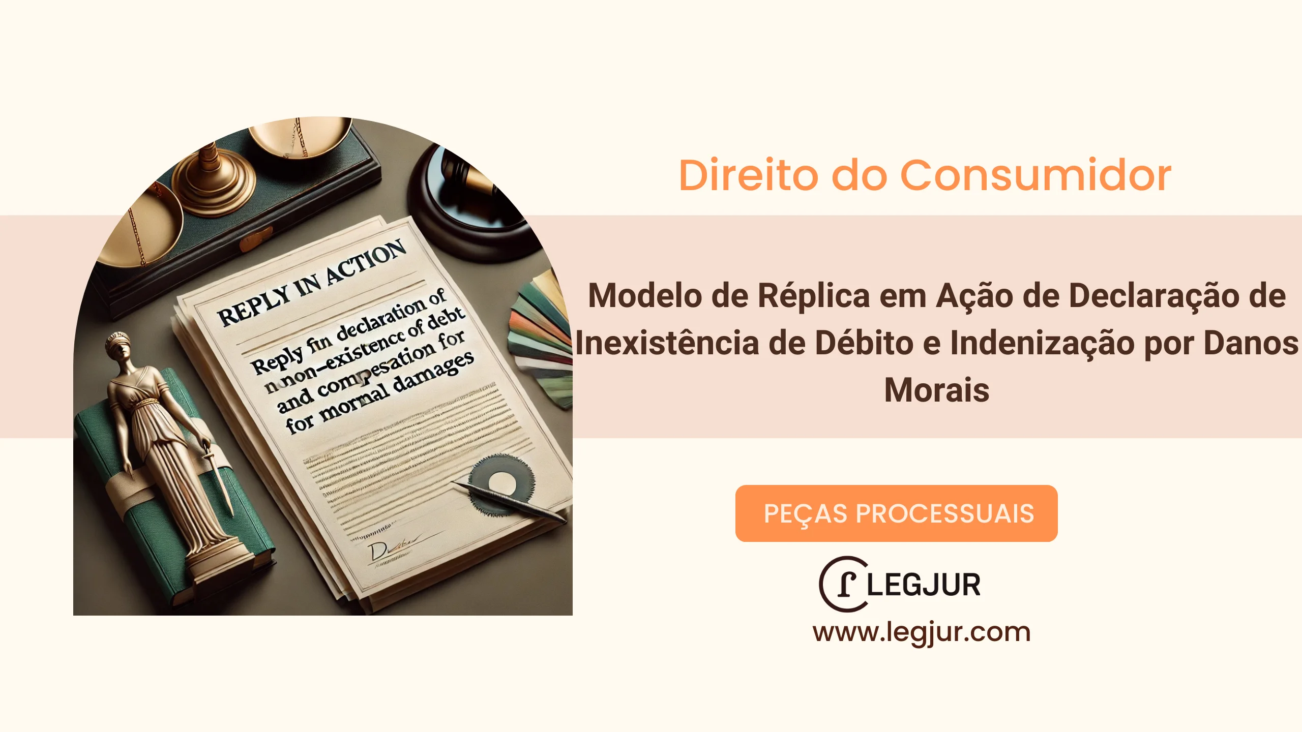 Modelo de Réplica à Contestação em Ação Declaratória de Inexistência de Débito com Pedido de Indenização por Danos Morais e Obrigação de Fazer contra Banco por Negativação Indevida Após Quitação
