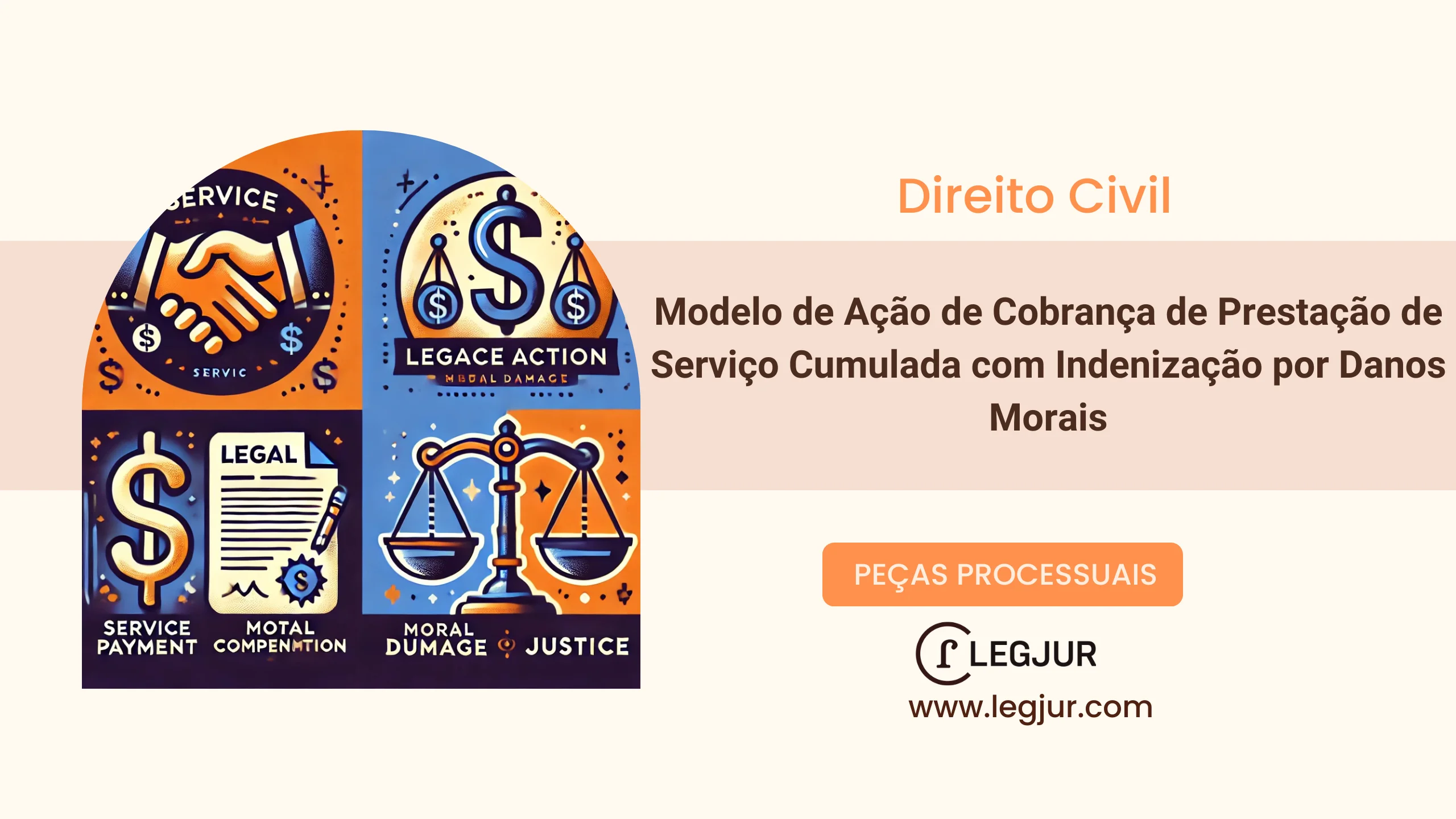 Modelo de Petição Inicial de Cobrança de Prestação de Serviços Cumulada com Pedido de Indenização por Danos Morais por Ofensas à Honra e Imagem Profissional