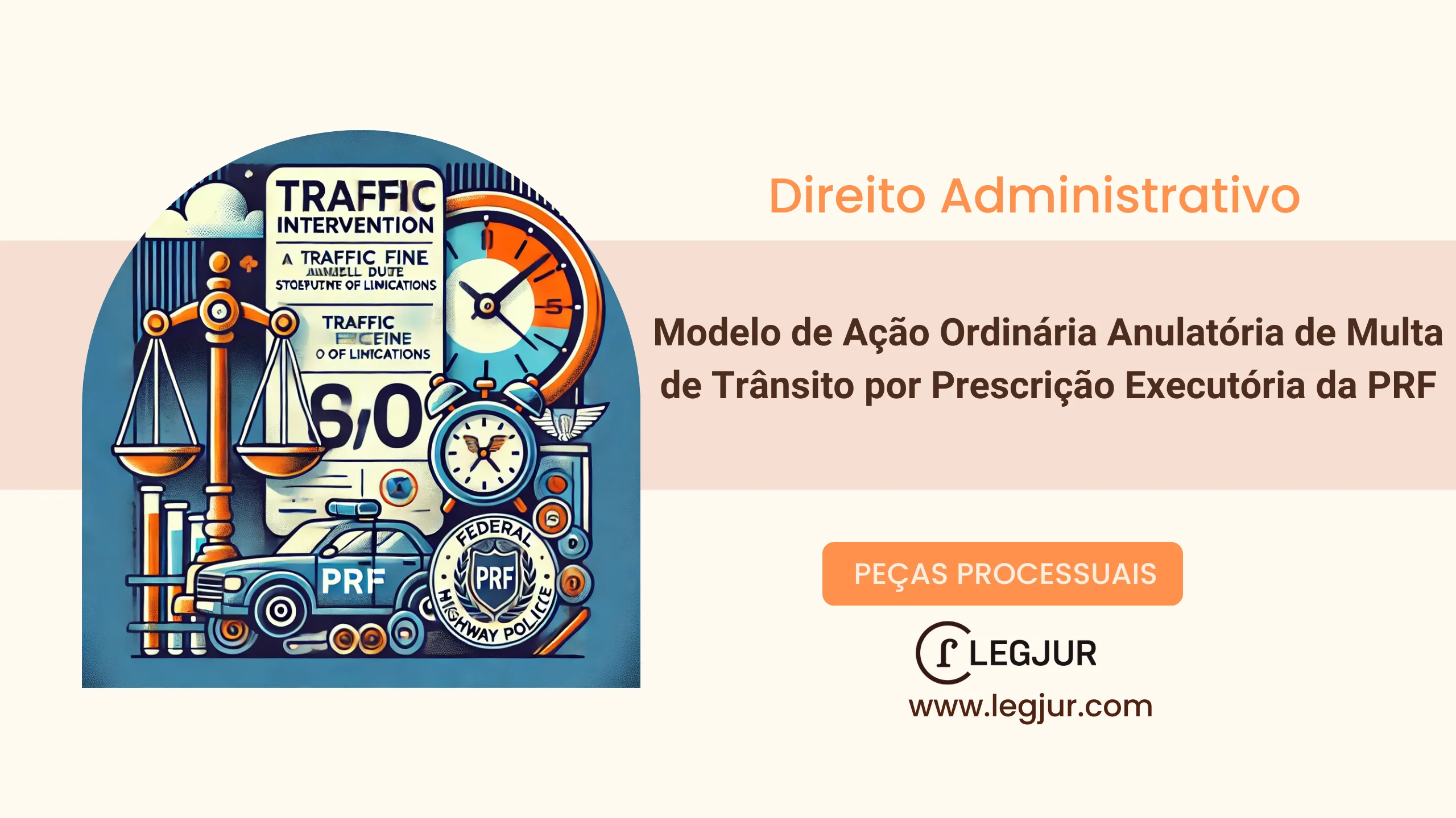 Modelo de Ação Ordinária de Anulação de Multa de Trânsito por Prescrição Executória contra a União Federal