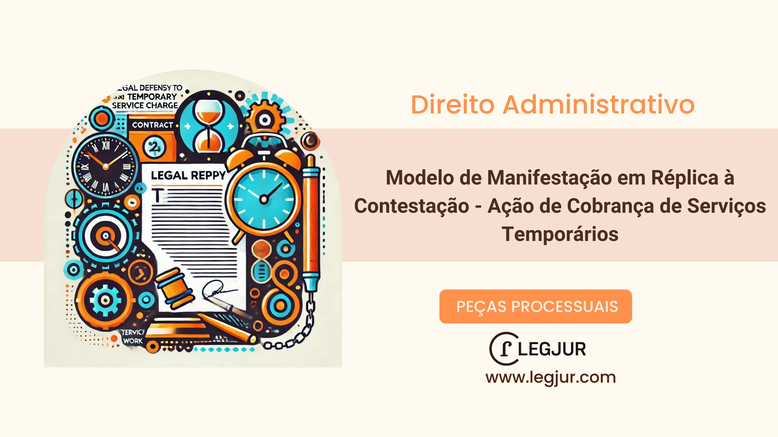 Modelo de Réplica à Contestação em Ação de Cobrança contra Fundação CEPERJ por Serviços Administrativos não Quitados e Pleito de Danos Morais