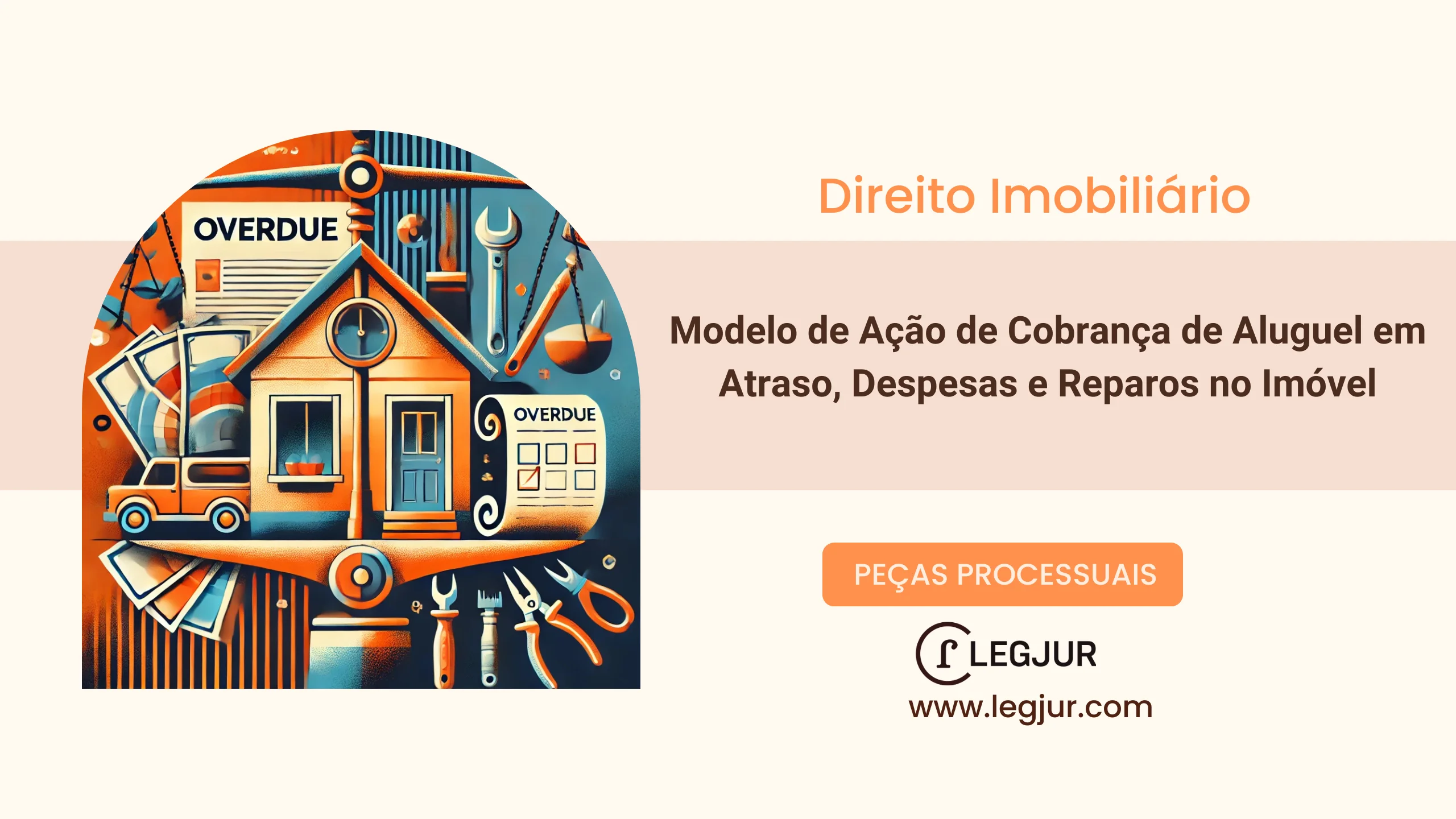 Modelo de Ação de Cobrança de Aluguéis, Encargos Locatícios e Indenização por Danos Materiais em Decorrência de Contrato de Locação Residencial Firmado em Nome de Terceiro