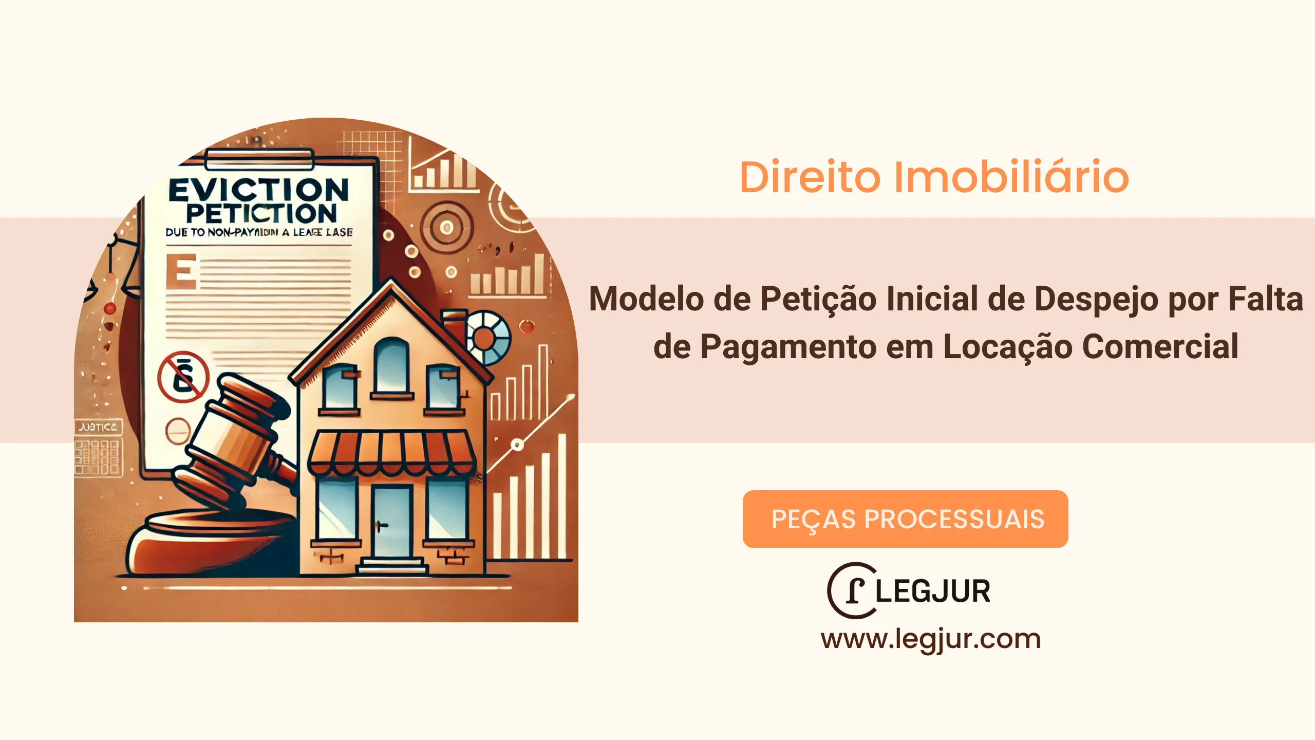Modelo de Ação de Despejo por Falta de Pagamento sem Garantia Locatícia com Pedido Liminar de Desocupação Imediata e Dispensa da Purgação da Mora – Locação Comercial