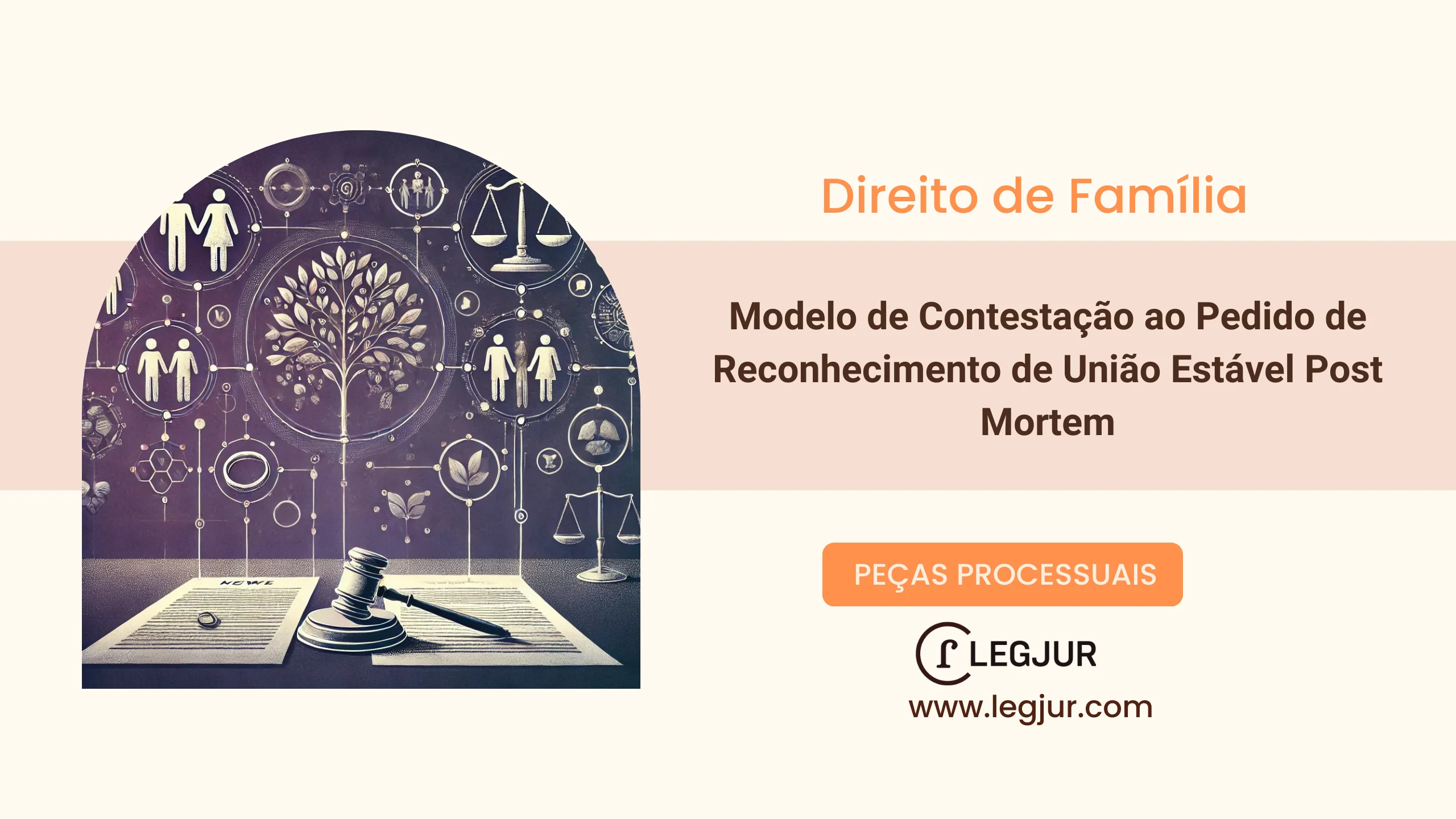 Modelo de Contestação à Ação de Reconhecimento de União Estável Post Mortem: Impugnação pelos Herdeiros, Ausência de Requisitos Legais e Alegação de Simulação