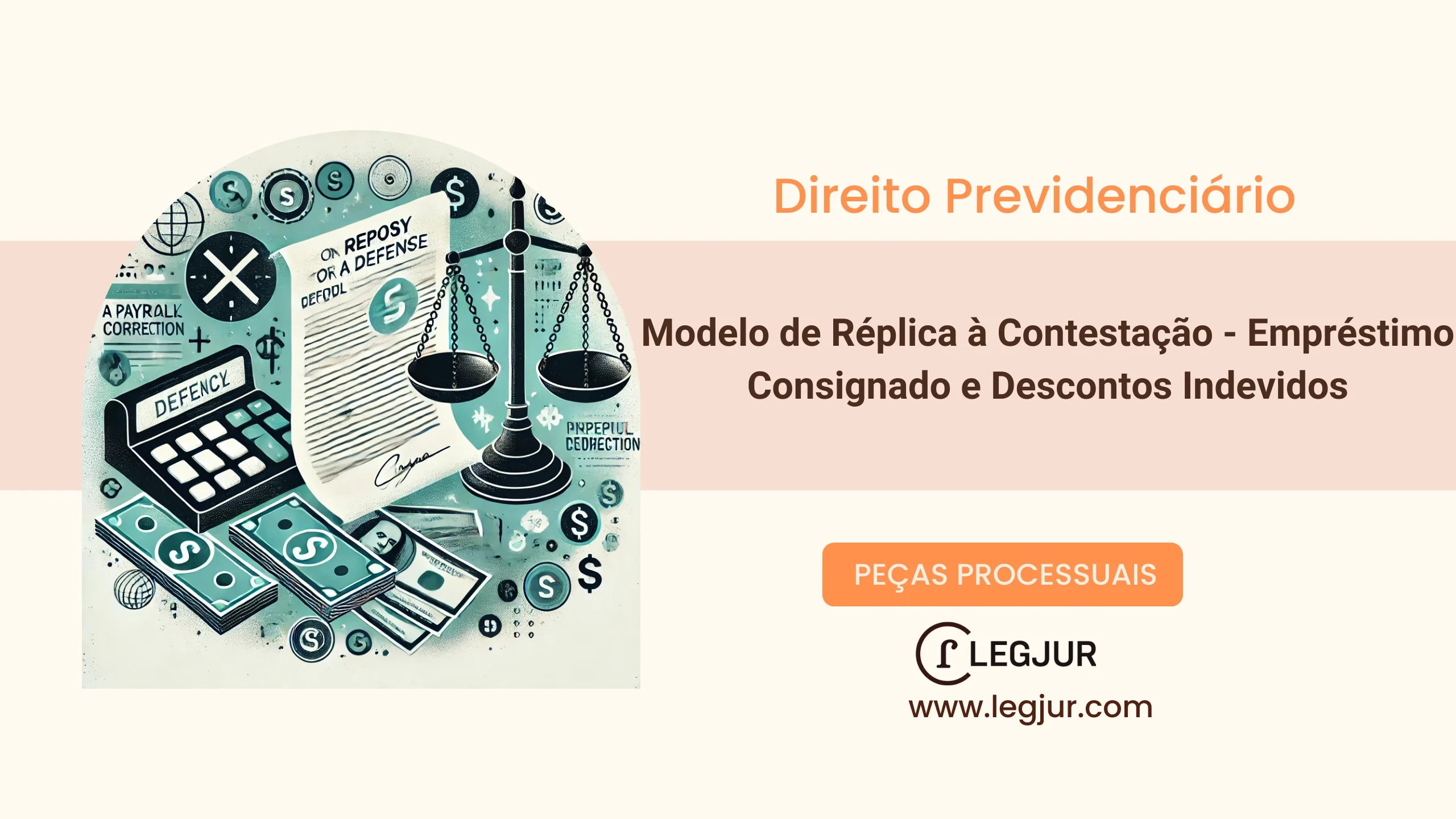 Modelo de Réplica à Contestação do INSS em Ação de Descontos Indevidos de Empréstimo Consignado em Benefício Previdenciário: Impugnação das Preliminares, Defesa da Responsabilidade Subsidiária e Pedido de Restituição e Indenização