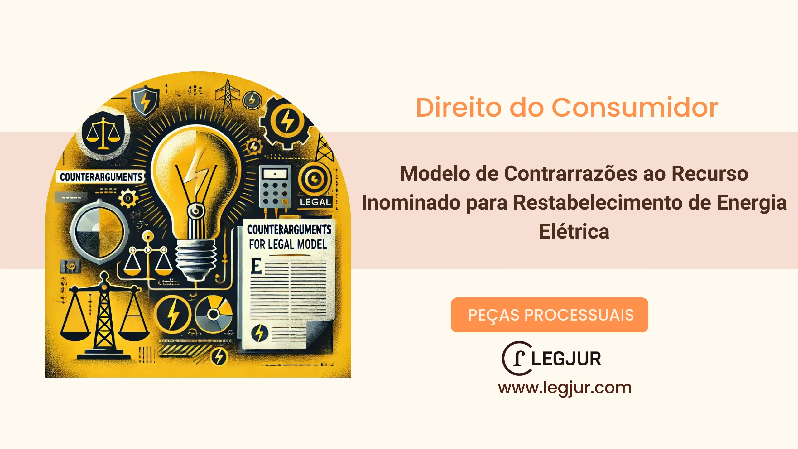 Modelo de Contrarrazões ao Recurso Inominado em Ação de Obrigação de Fazer e Indenização por Danos Morais contra Concessionária de Energia Elétrica: Falha na Prestação do Serviço, Demora Injustificada e Negativa de Ligação em Imóvel Rural
