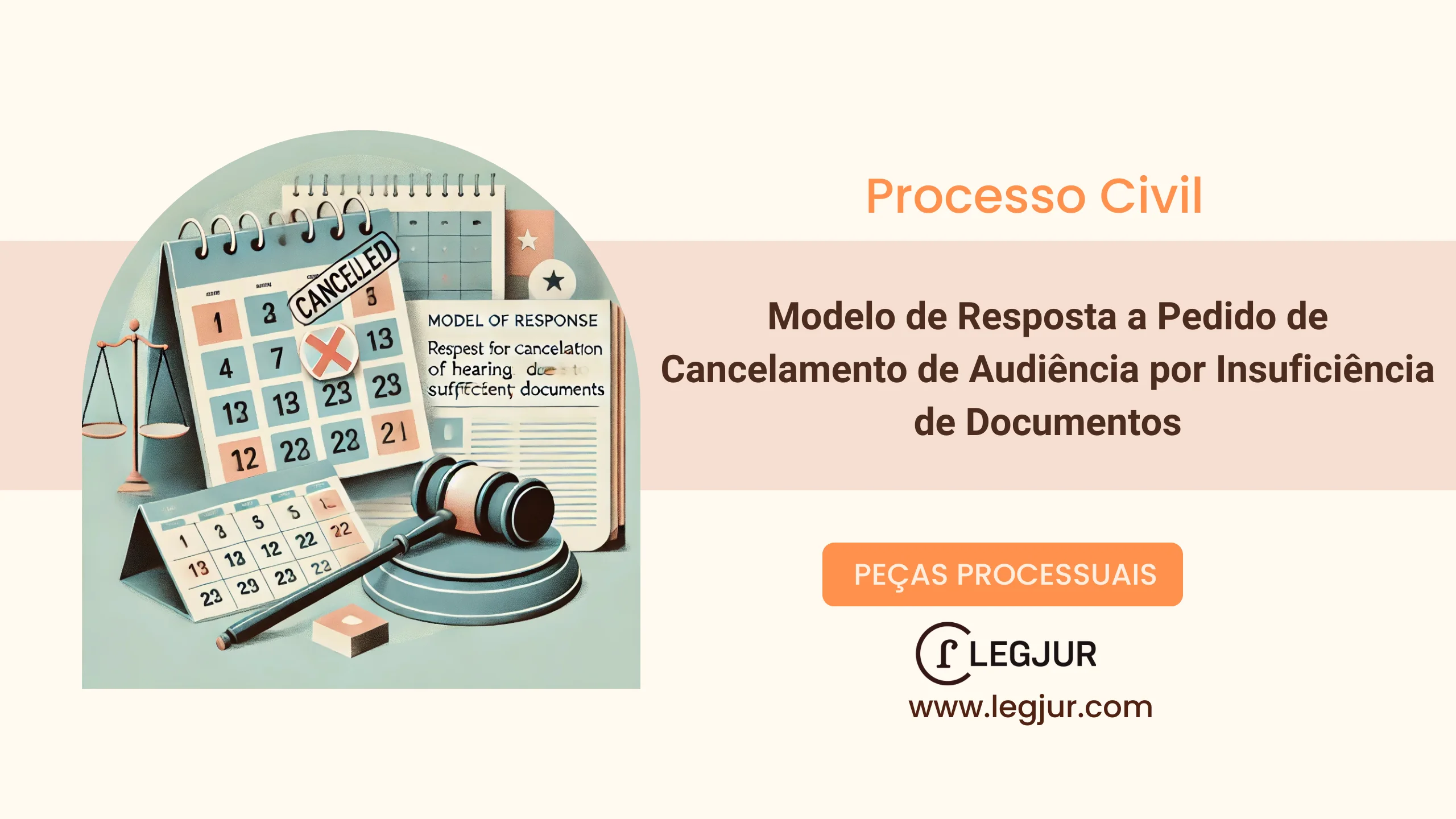 Modelo de Impugnação ao Pedido de Cancelamento de Audiência por Inércia da Parte Contrária e Defesa da Regular Tramitação Processual com Fundamento no CPC/2015