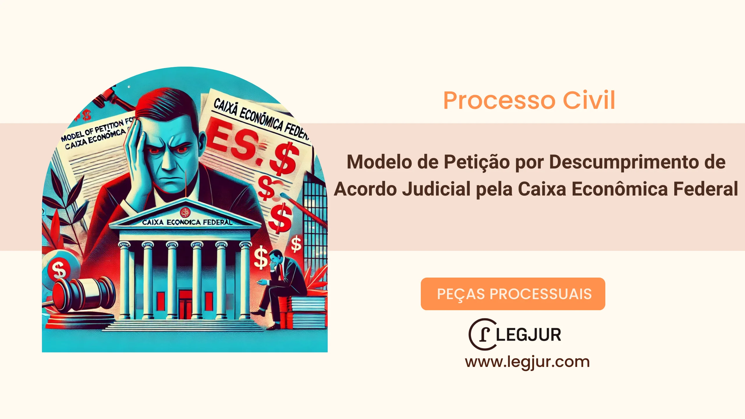 Modelo de Cumprimento de Sentença por Descumprimento de Acordo Judicial contra Caixa Econômica Federal – Execução de Título Executivo Judicial com Pedido de Multa e Honorários
