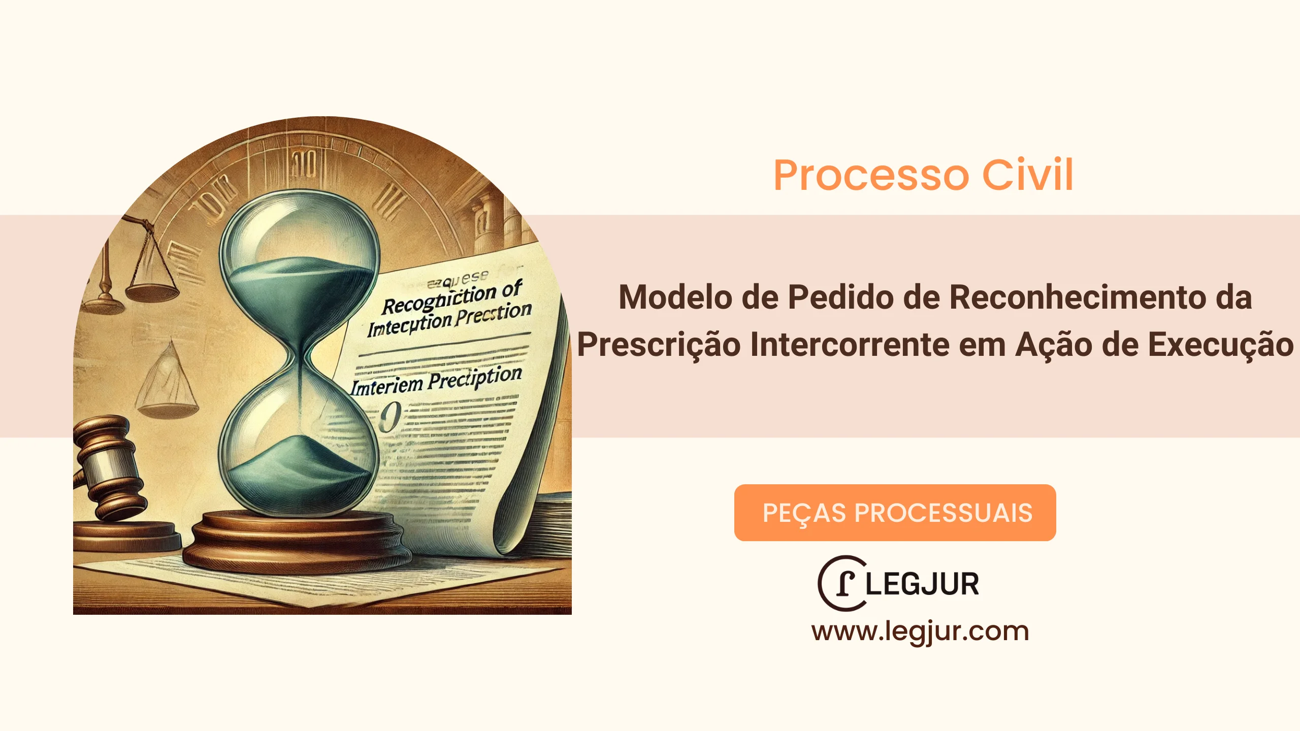 Modelo de Petição Intercorrente de Arguição de Prescrição Intercorrente em Execução Judicial com Pedido de Extinção sem Ônus às Partes, com Fundamentação no CPC/2015 e Lei 14.195/2021, entre Exequente e Executado