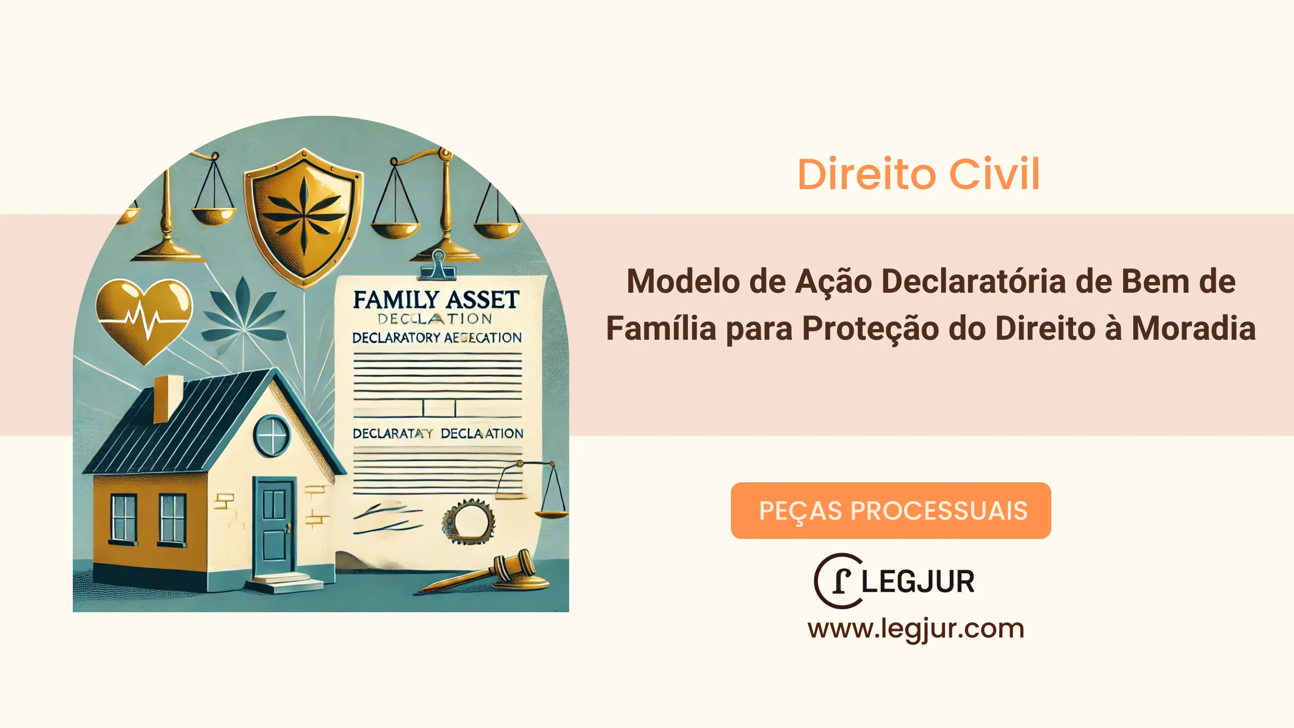 Modelo de Ação Declaratória de Reconhecimento Judicial de Bem de Família para Garantia de Impenhorabilidade de Imóvel Residencial em Face de Ameaça de Constrição Judicial com Fundamentação na Lei 8.009/1990 e Proteção Constitucional à Moradia