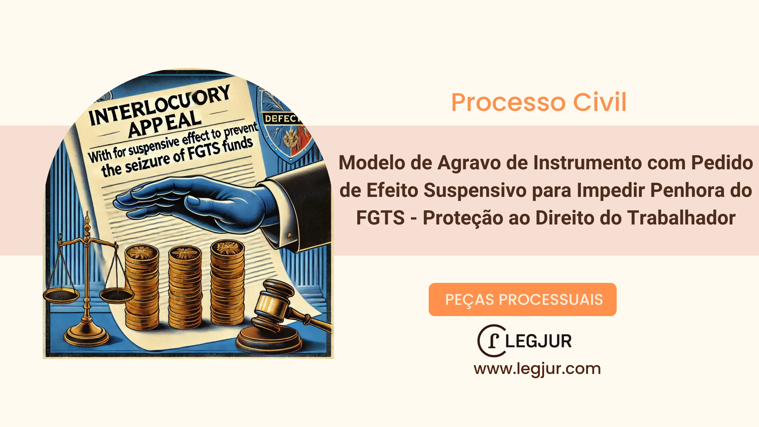 Modelo de Agravo de Instrumento Contra Penhora de Saldo do FGTS por Decisão de Vara de Família