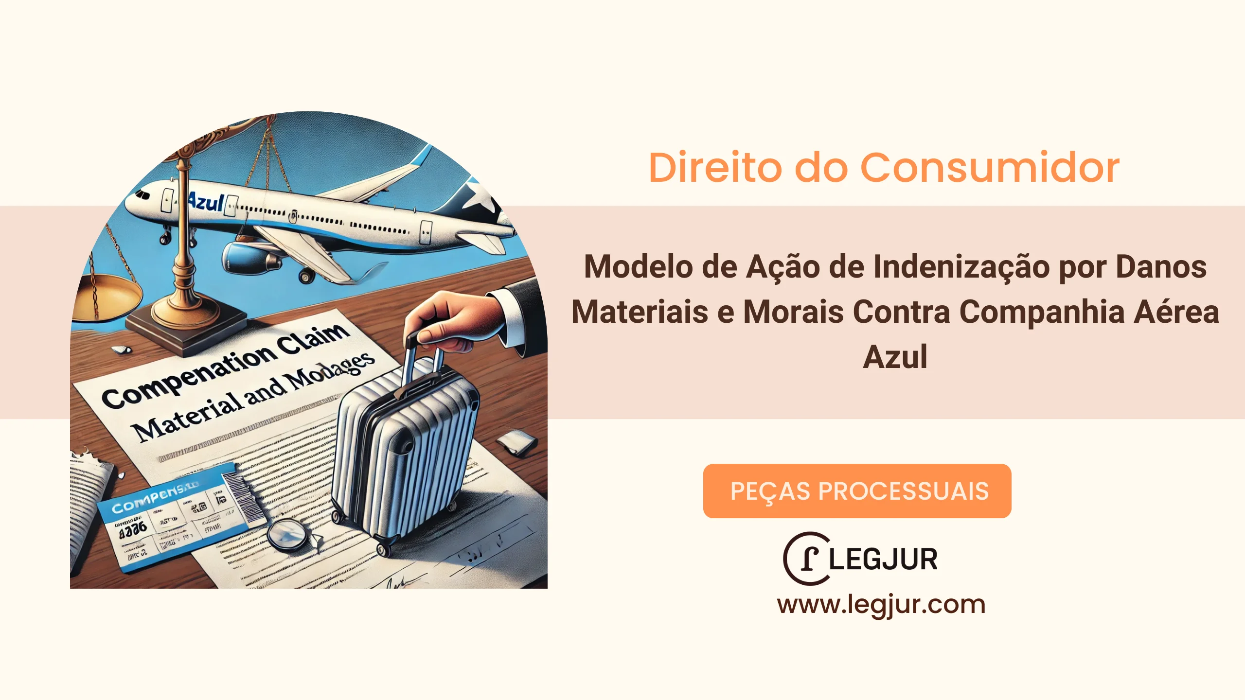 Modelo de Ação de Indenização por Inadimplemento Contratual e Danos Morais Contra Companhia Aérea