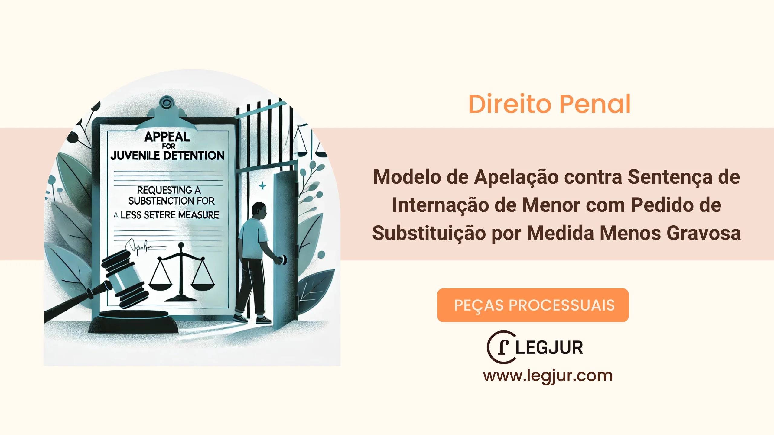 Modelo de Apelação contra Sentença de Internação de Adolescente em Ato Infracional de Roubo Majorado e Receptação