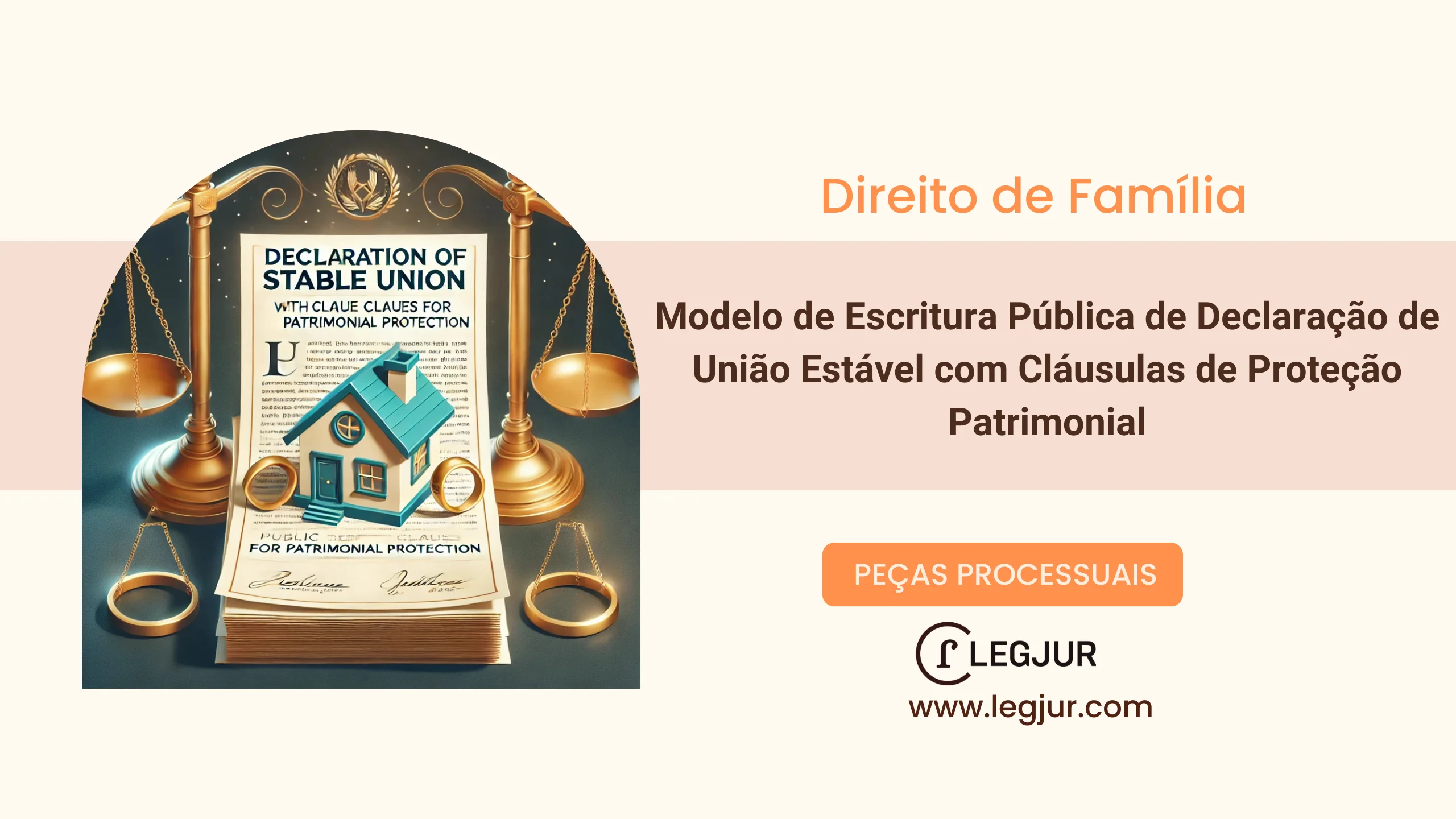 Modelo de Pedido de Lavratura de Escritura Pública de União Estável com Cláusulas de Proteção Patrimonial