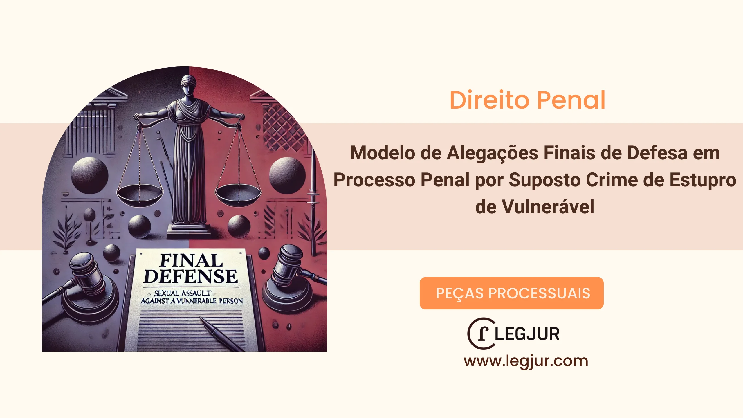 Modelo de Alegações Finais de Defesa em Processo Penal por Suposto Crime de Estupro de Vulnerável
