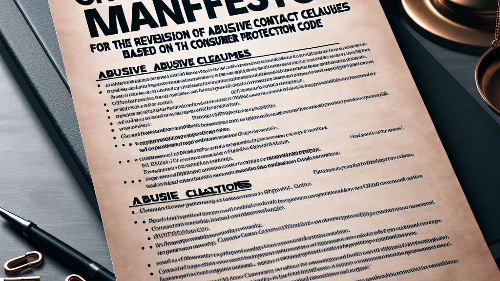 Modelo de Manifestação em Processo Cível para Revisão de Cláusulas Contratuais Abusivas com Base no Código de Defesa do Consumidor