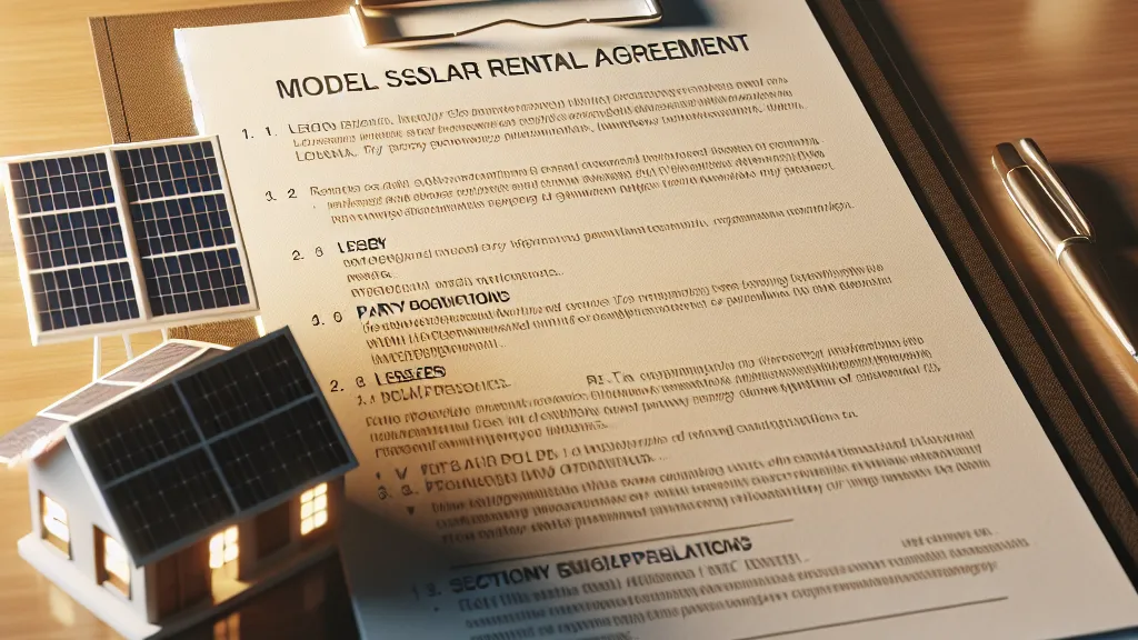 Modelo de Contrato de Aluguel de Energia Solar: Regulamentação e Obrigações entre as Partes