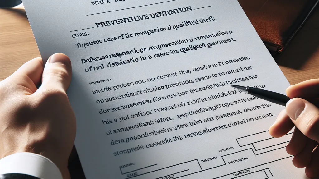 Modelo de Resposta à Acusação com Pedido de Revogação de Prisão Preventiva em Caso de Suposto Furto Qualificado