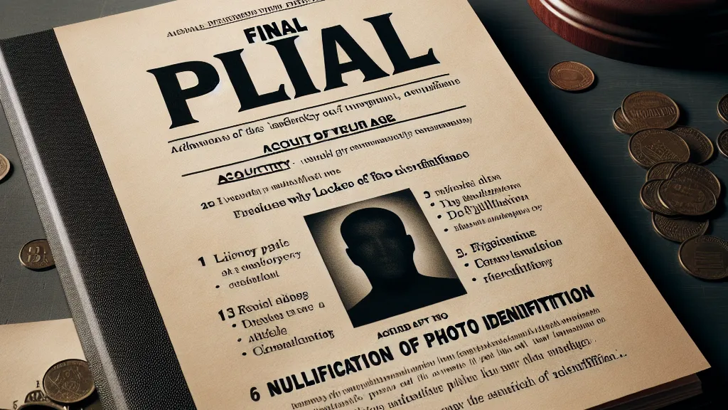 Modelo de Alegações Finais Requerendo Absolvição por Ausência de Provas e Nulidade de Reconhecimento Fotográfico no Processo Criminal por Roubo