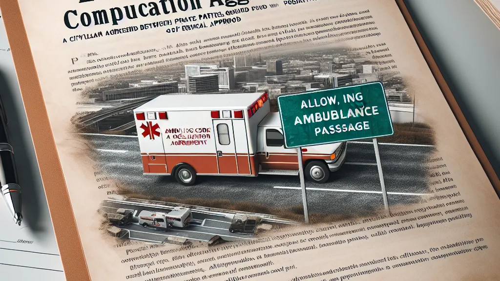 Modelo de Acordo de Composição Civil Extrajudicial entre Particulares para Liberação de Passagem de Ambulância com Fundamento no Código Civil e Possibilidade de Homologação Judicial